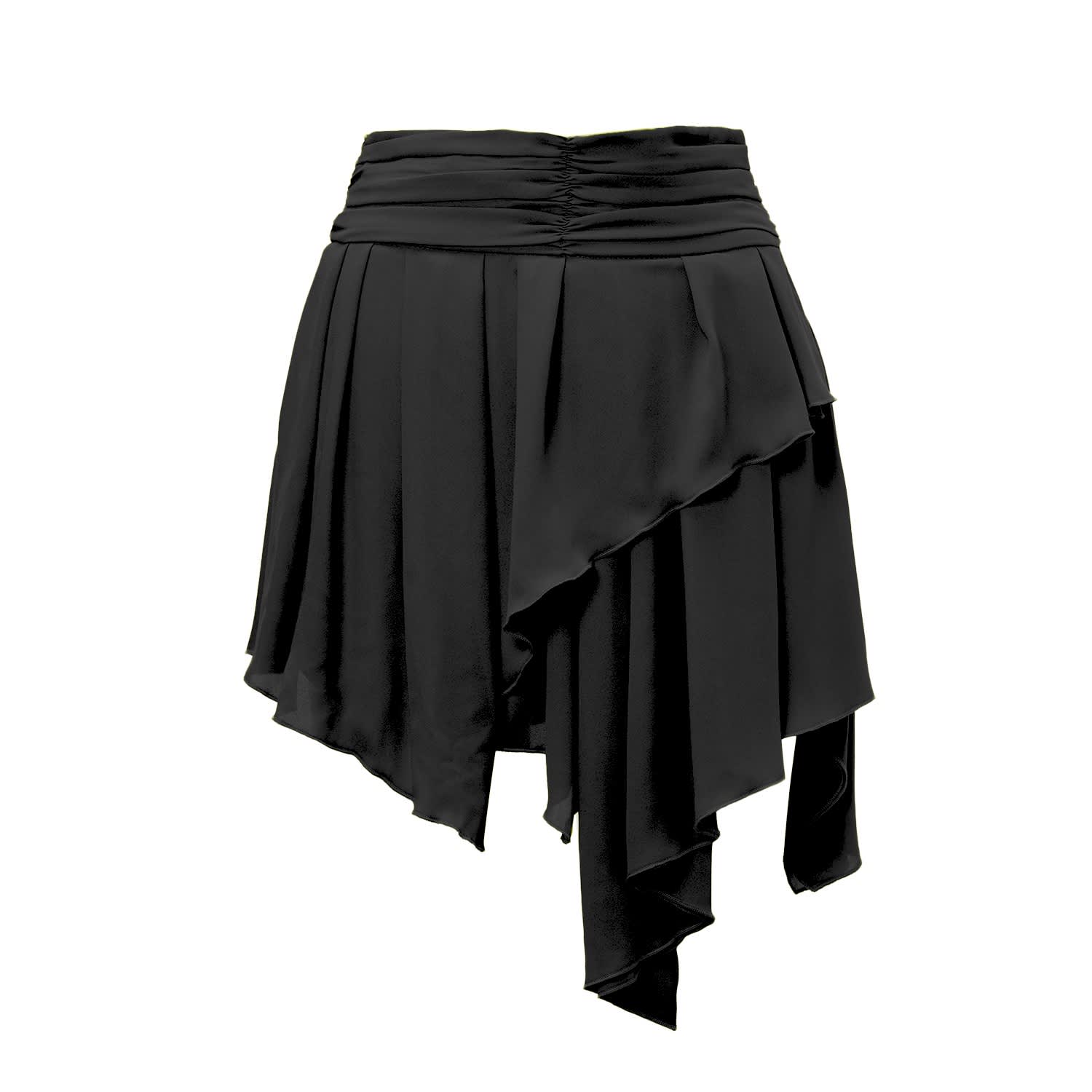 ASYMMETRIC SKORT - Black