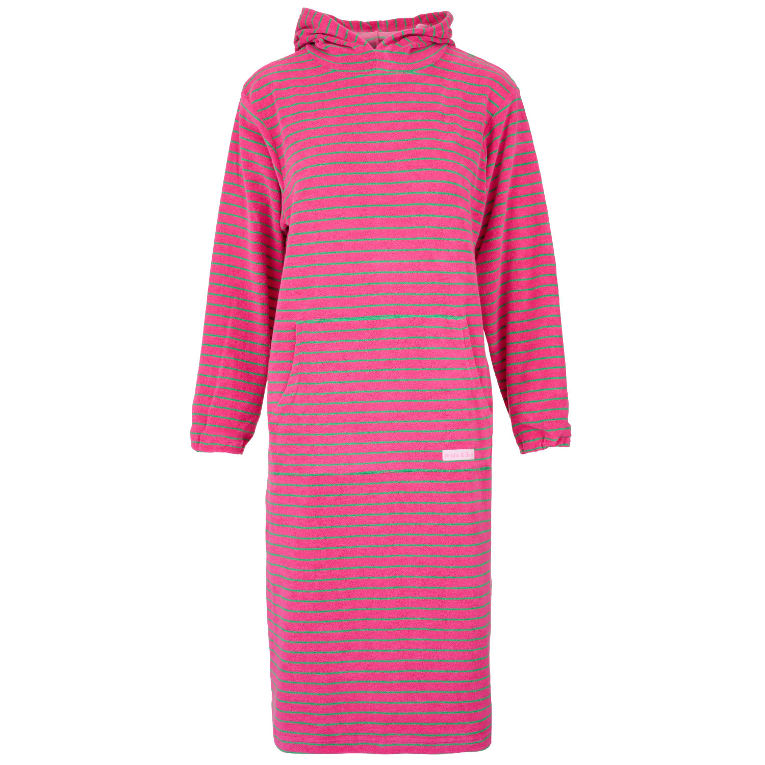 Women’s Pink / Purple Hooded Towelling Cover Up Beach Robe Fuchsia/Apple Small Bridie & Bert Ltd