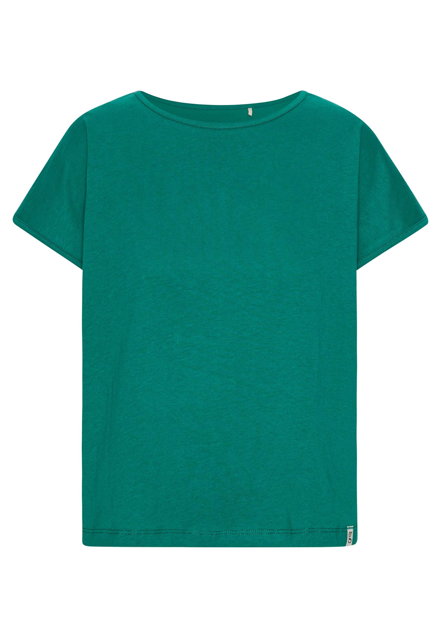 Grobund Women's  Karen T-shirt - The Short One In Deep Lake Green In Green