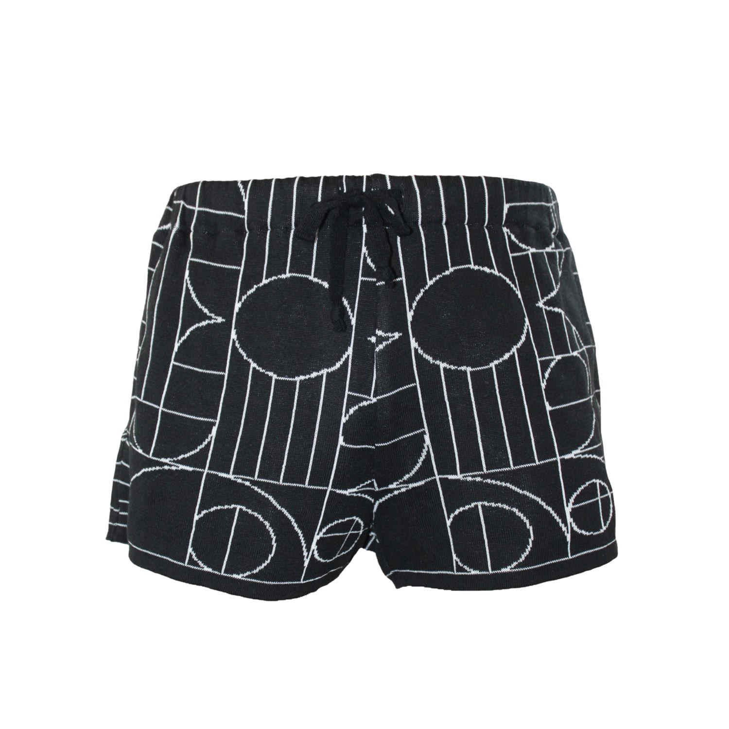 Men’s Black / White Play Shorts - Black, White Medium Maria Aristidou