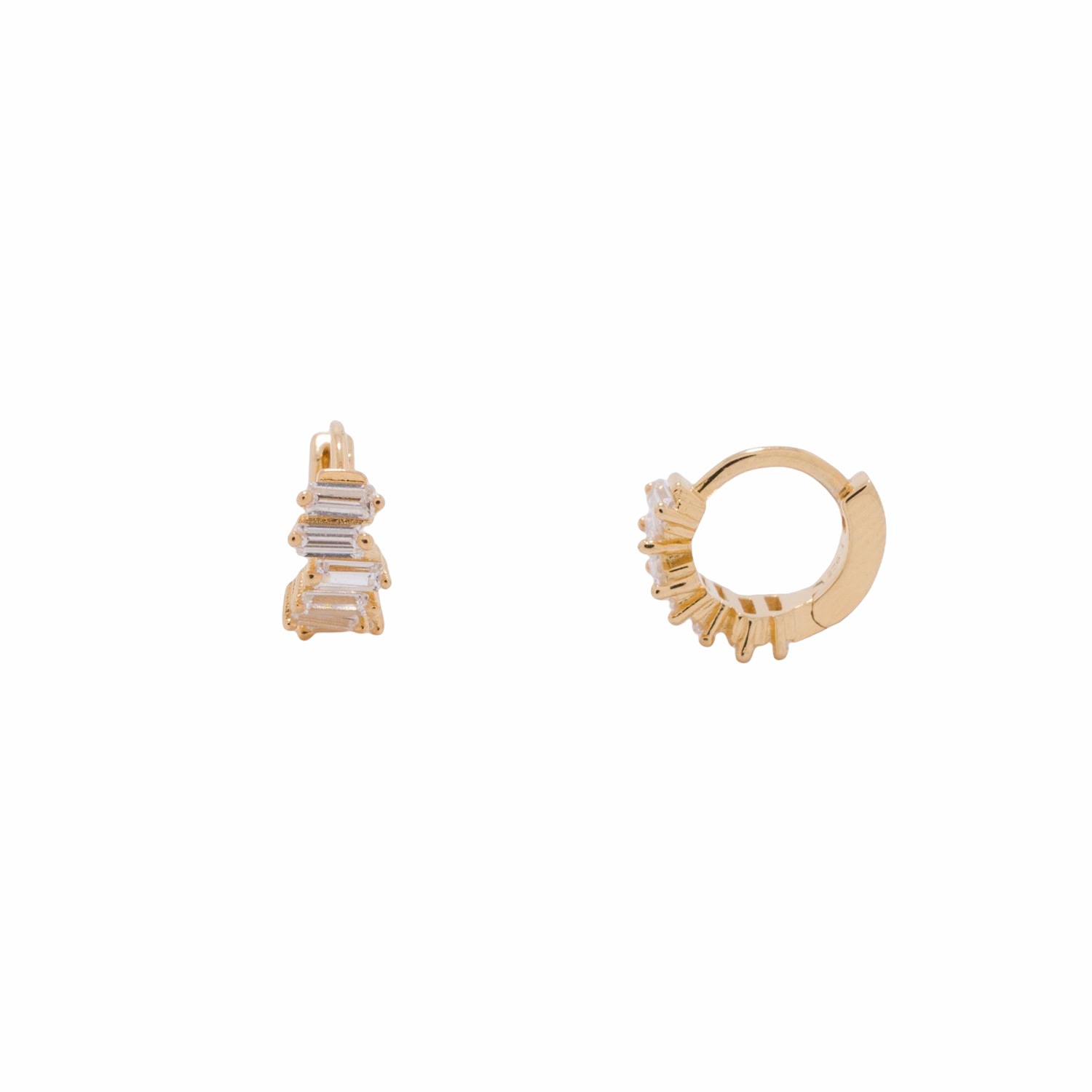 Women’s Angelique Gold Huggie Earrings Frida & Florence