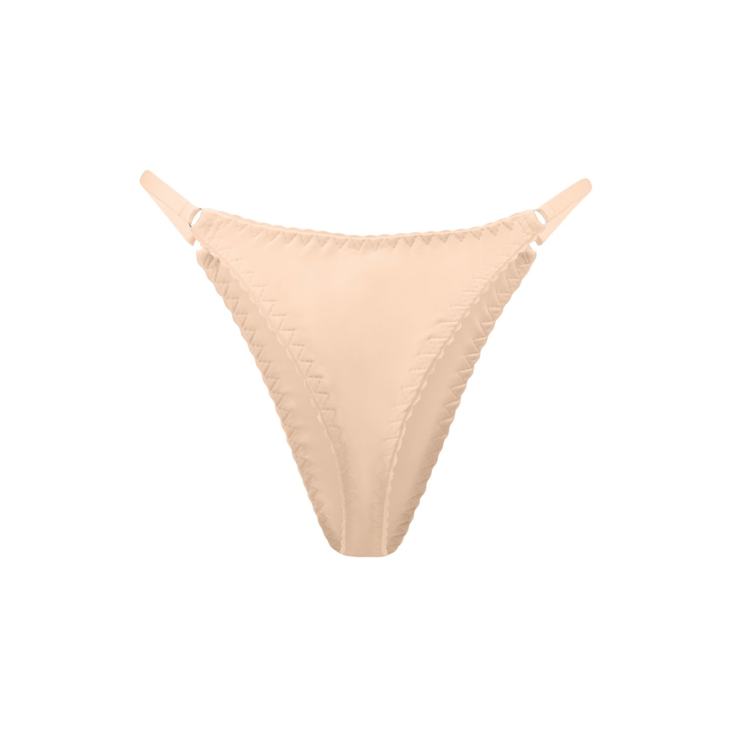 Darily Underwear Women's Neutrals Microfiber Adjustable String Panties Nude
