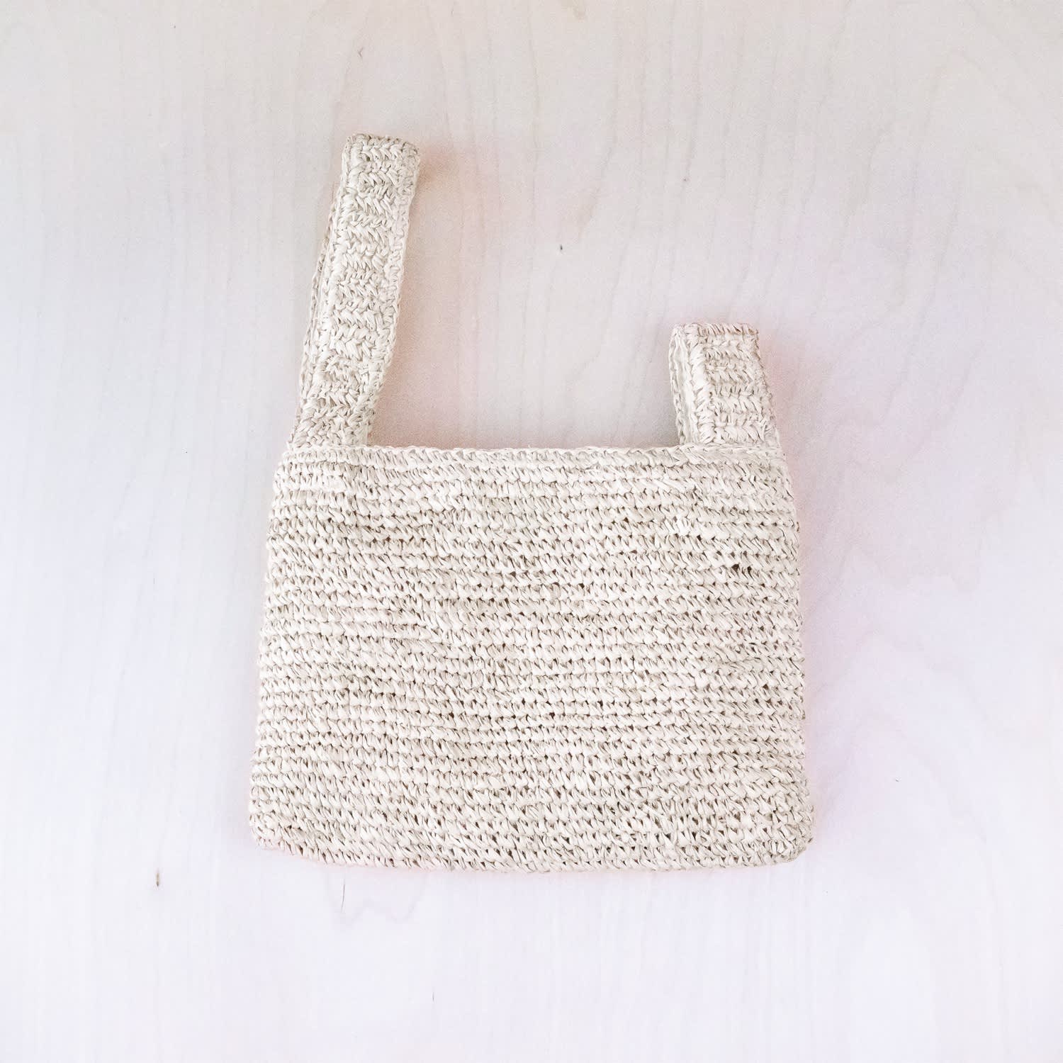 Natural Crochet Tote Bag