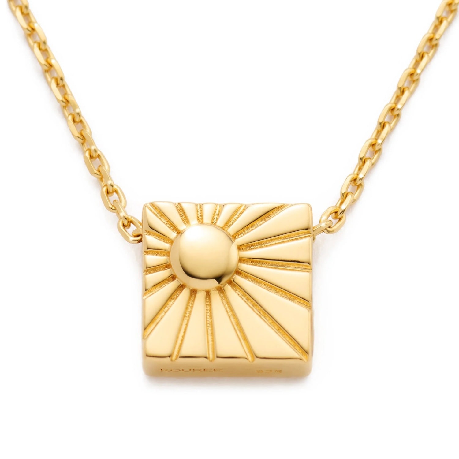Women&rsquo;s Gold &rsquo;Be The Sunshine&rsquo; Necklace Pendant Charm | Kouree