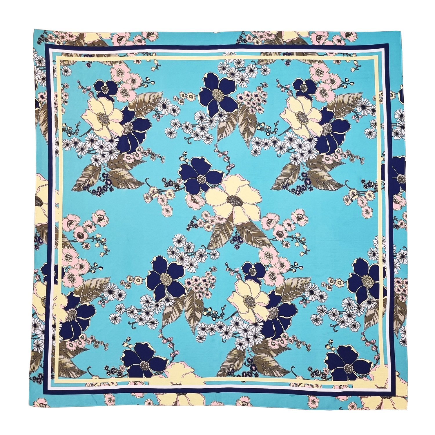 Nooki Design Women's Hattie Headscarf - Aqua In Blue