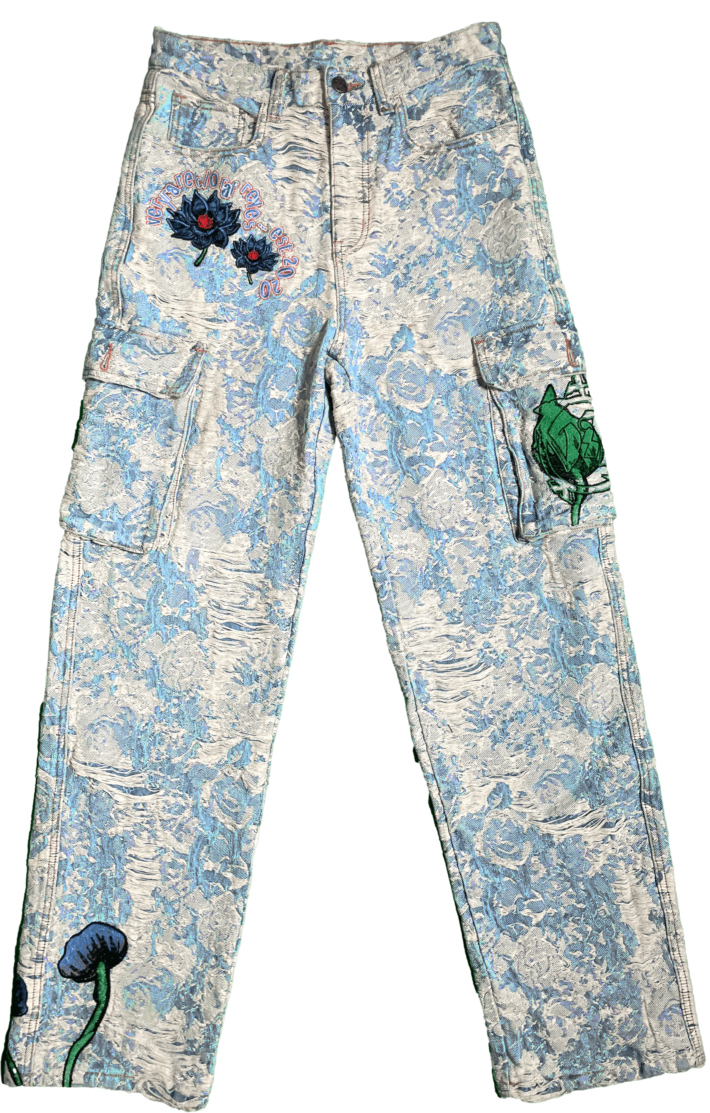 Veryrare Men's Grey Dark Lotus Pants In Grey