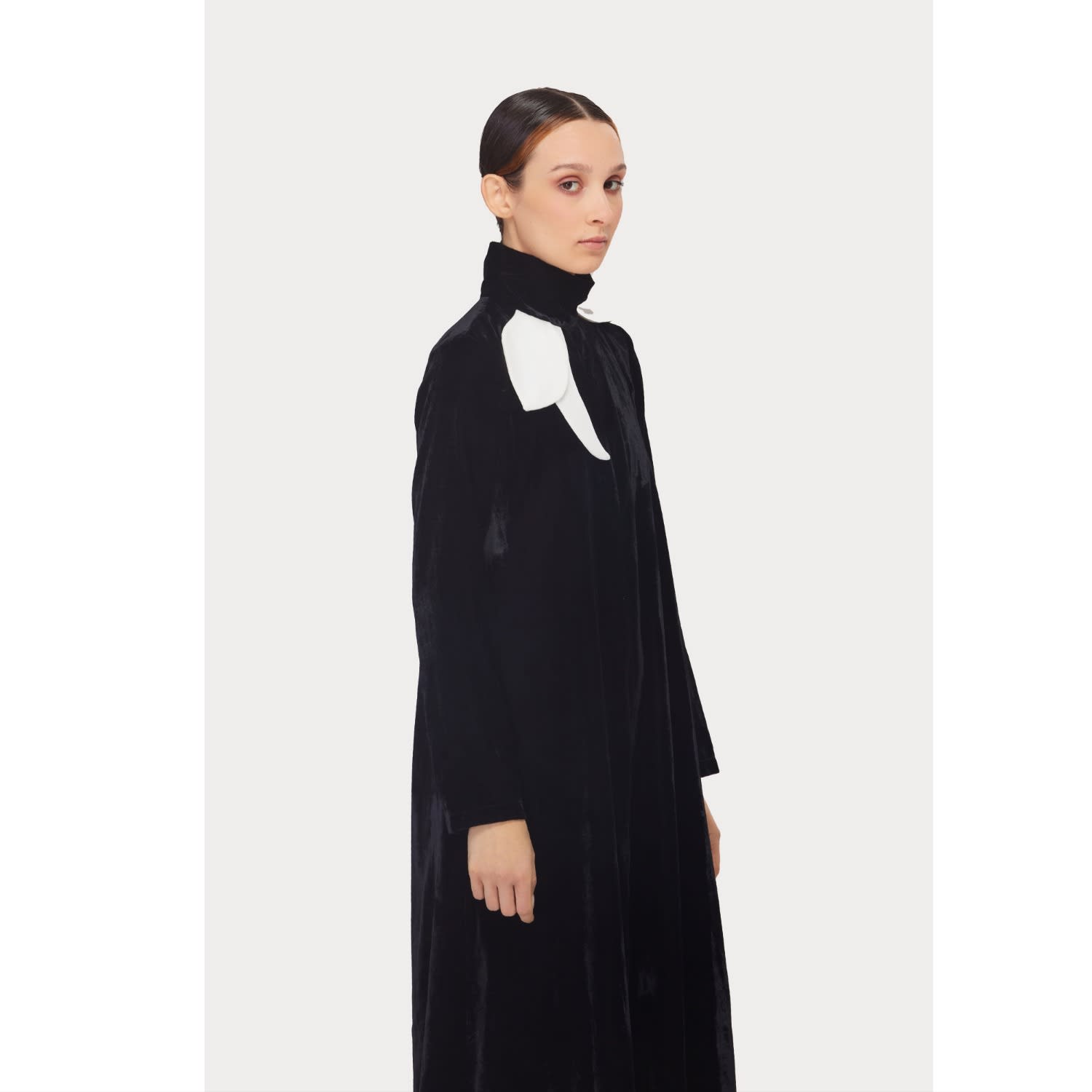 Evening Trapeze Dress Velvet Black | Julia Allert | Wolf