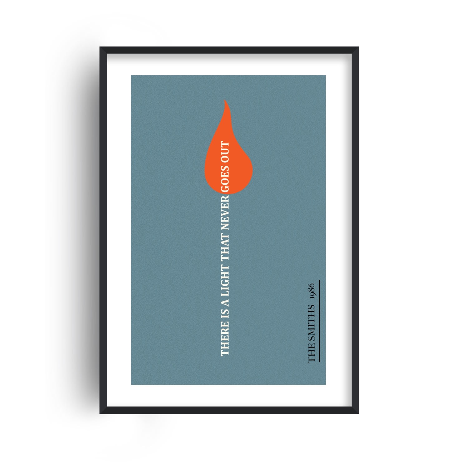 Fanclub There Is A Light That Never Goes Out The Smiths Inspired Retro Giclée Art Print In White