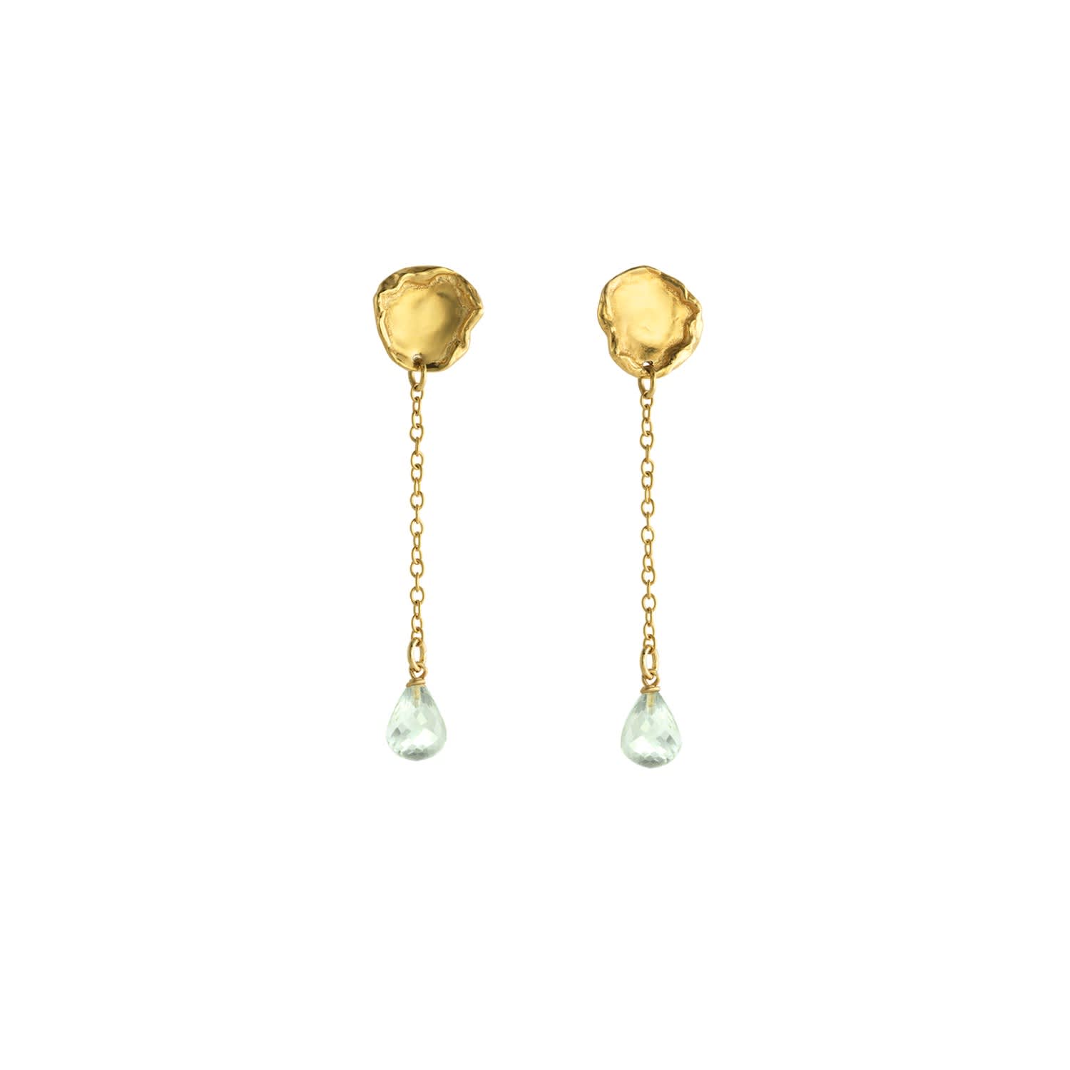 24 carat gold stud earrings