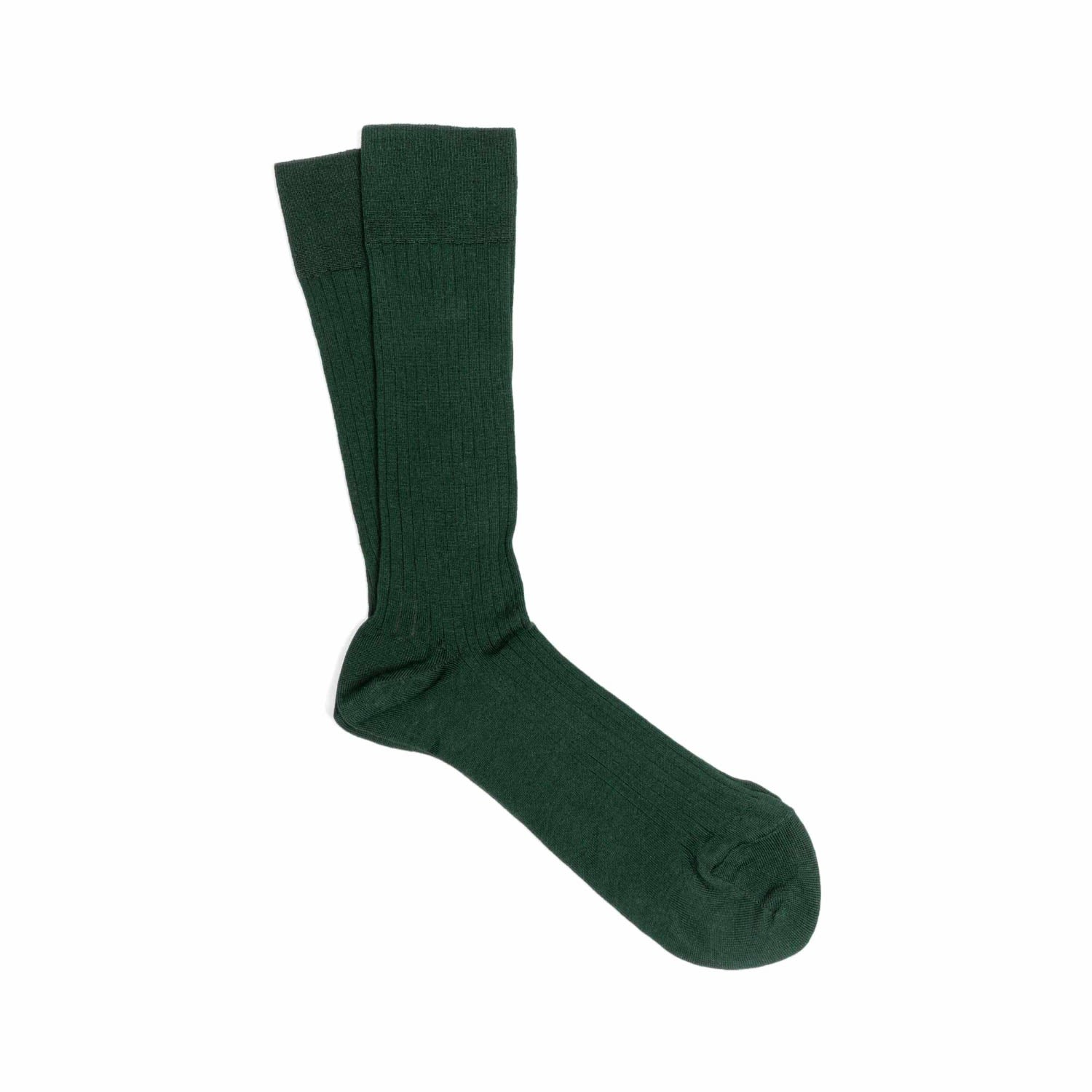 Men’s 3-Pack Scottish Lisle Cotton Socks Green Luis Dalgado