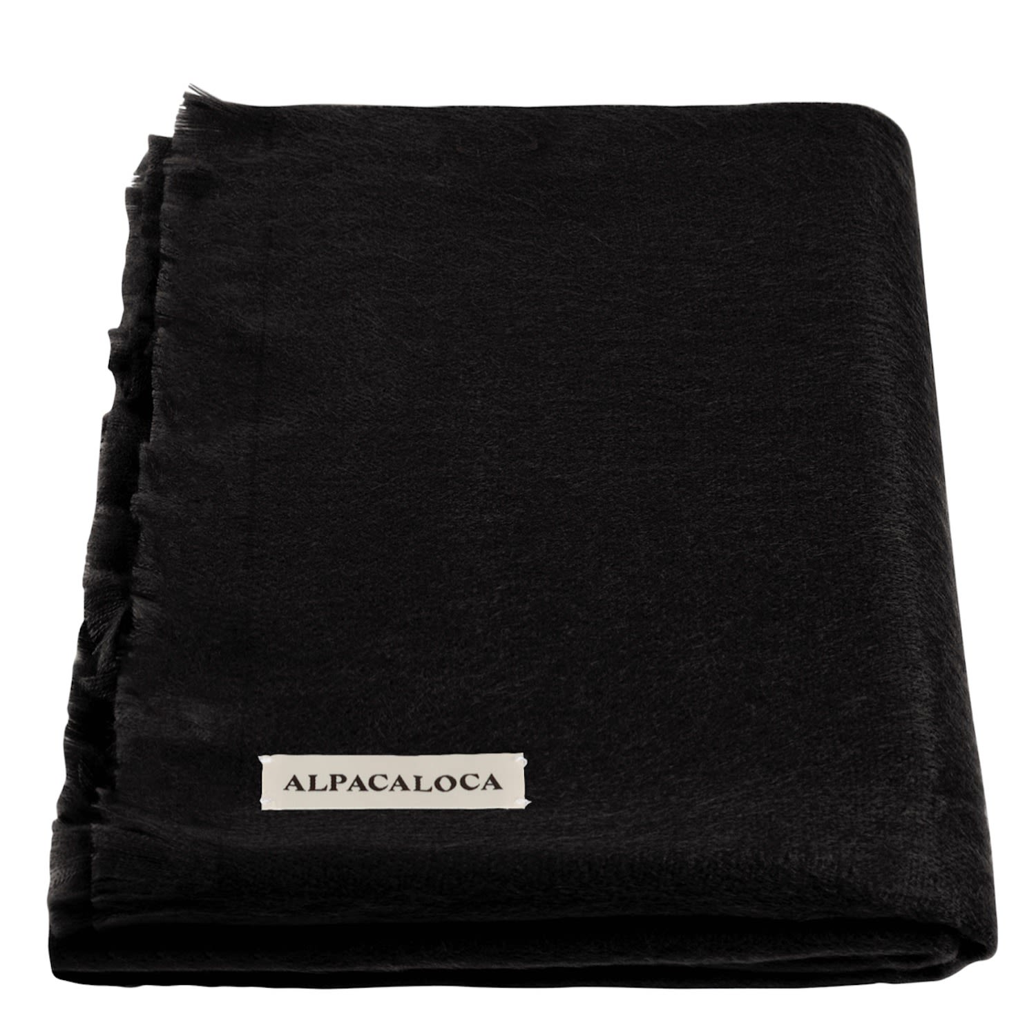 Alpaca Loca Women's Scarf/shawl Black Alpaca Wool