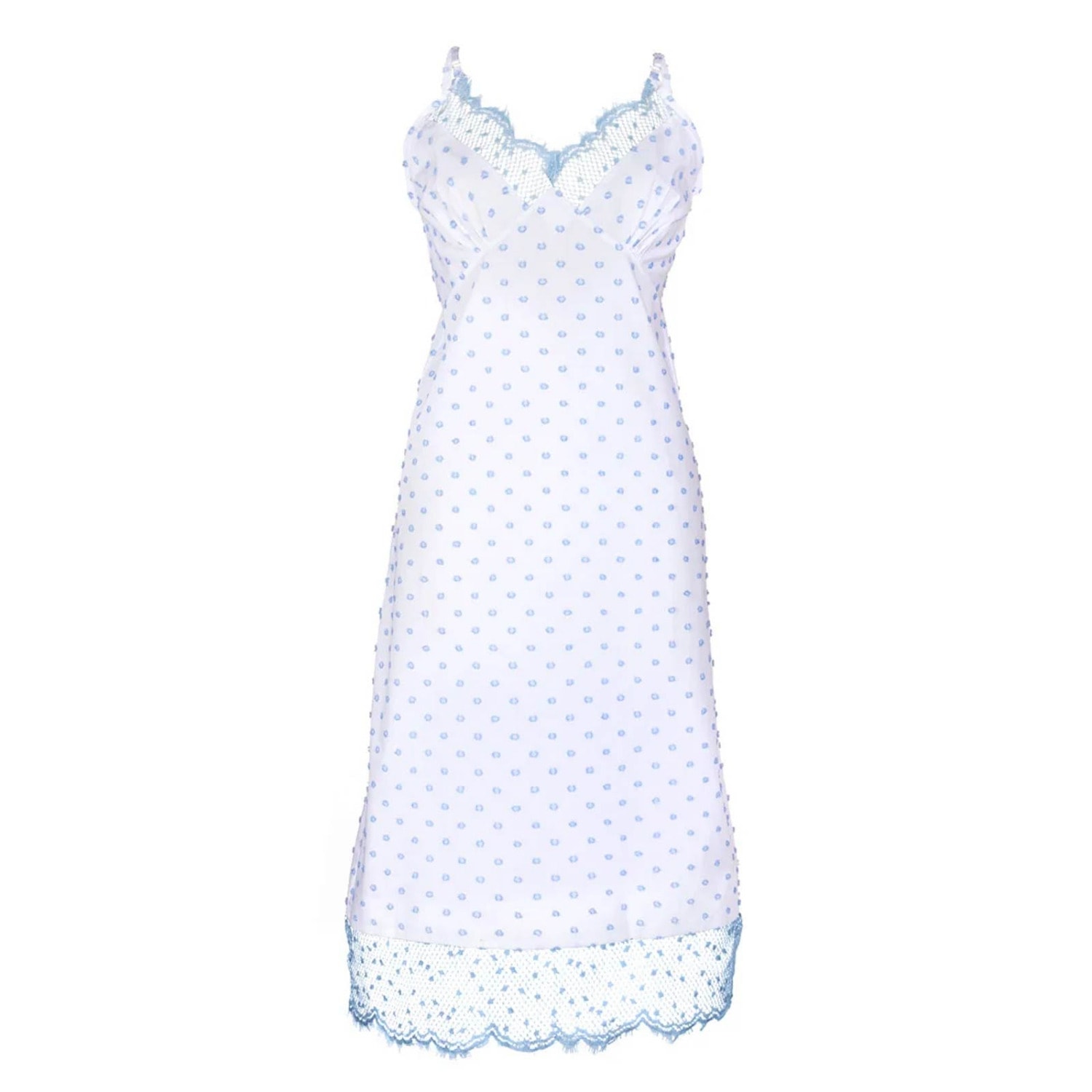 Women's Blue Spot Tulle Côte D'azur Slip Dress | Small | Lisa the Label