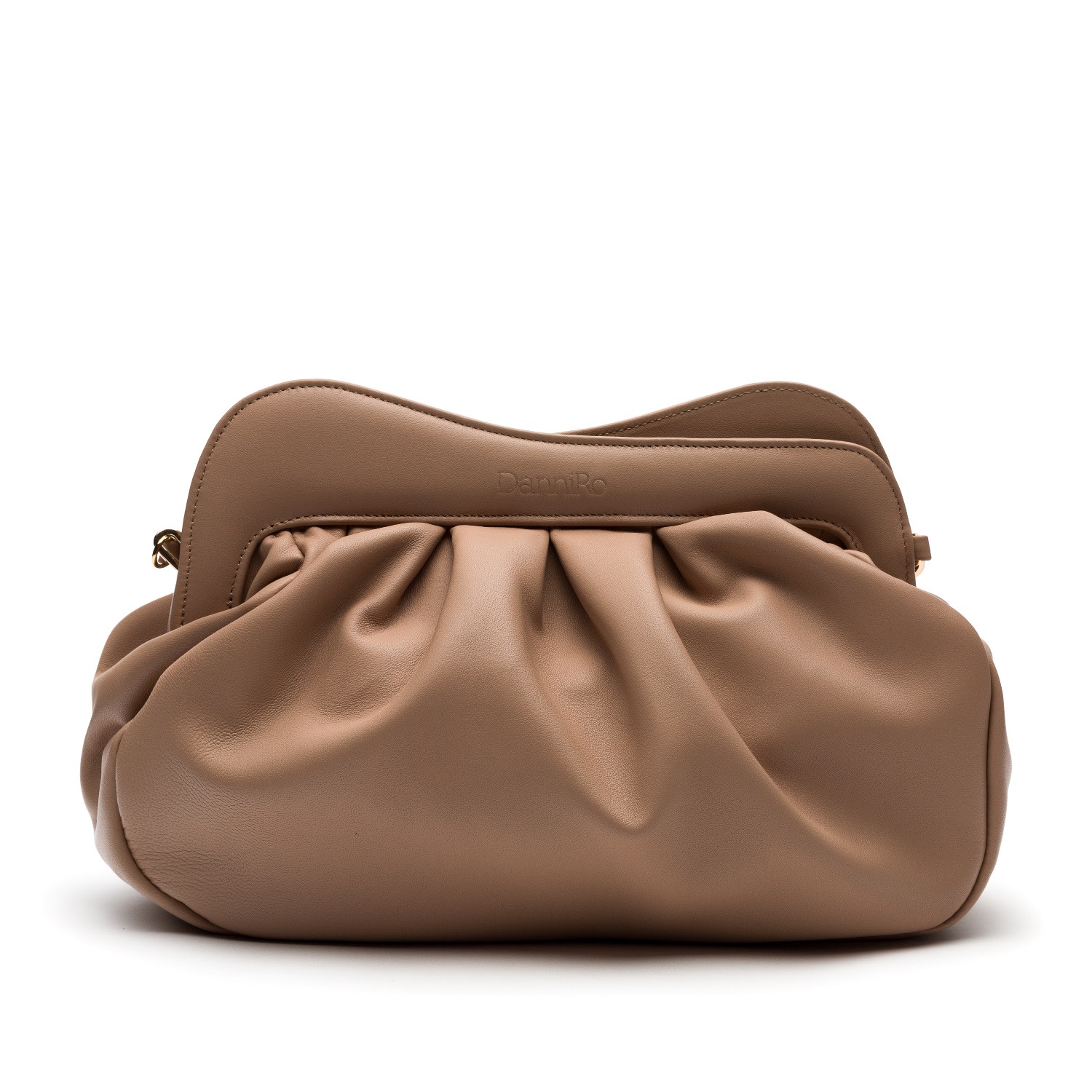 Danni Ro Women's Neutrals Lisbon Large Clutch - Taupe In Multi