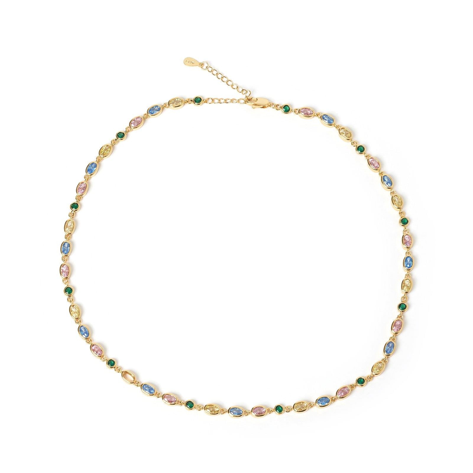 Arms Of Eve Women's Isadora Gold Necklace - Stone - Multi In Yellow