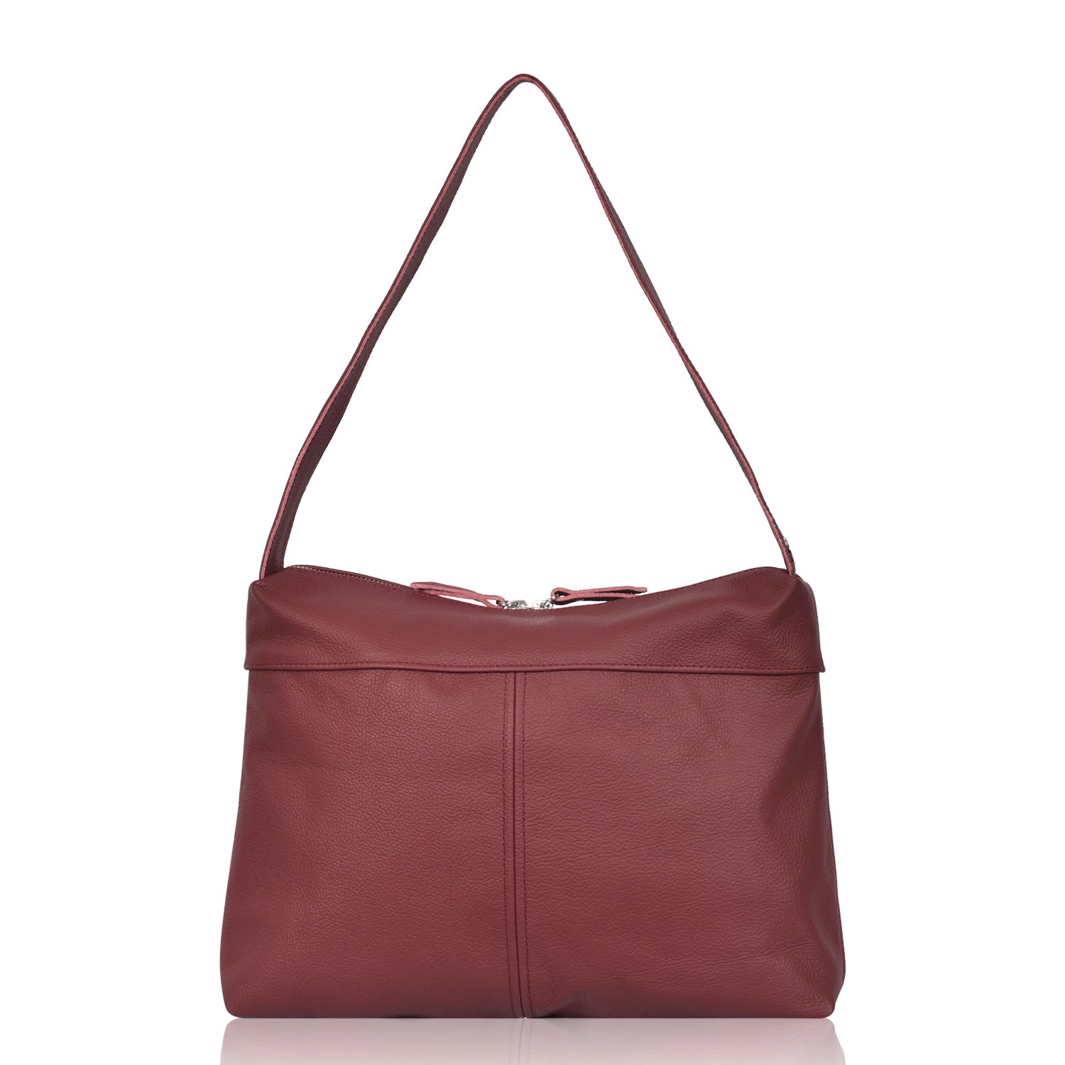 Women’s Red Leather Shoulder Bag Maroon Lizzie Owen Barry