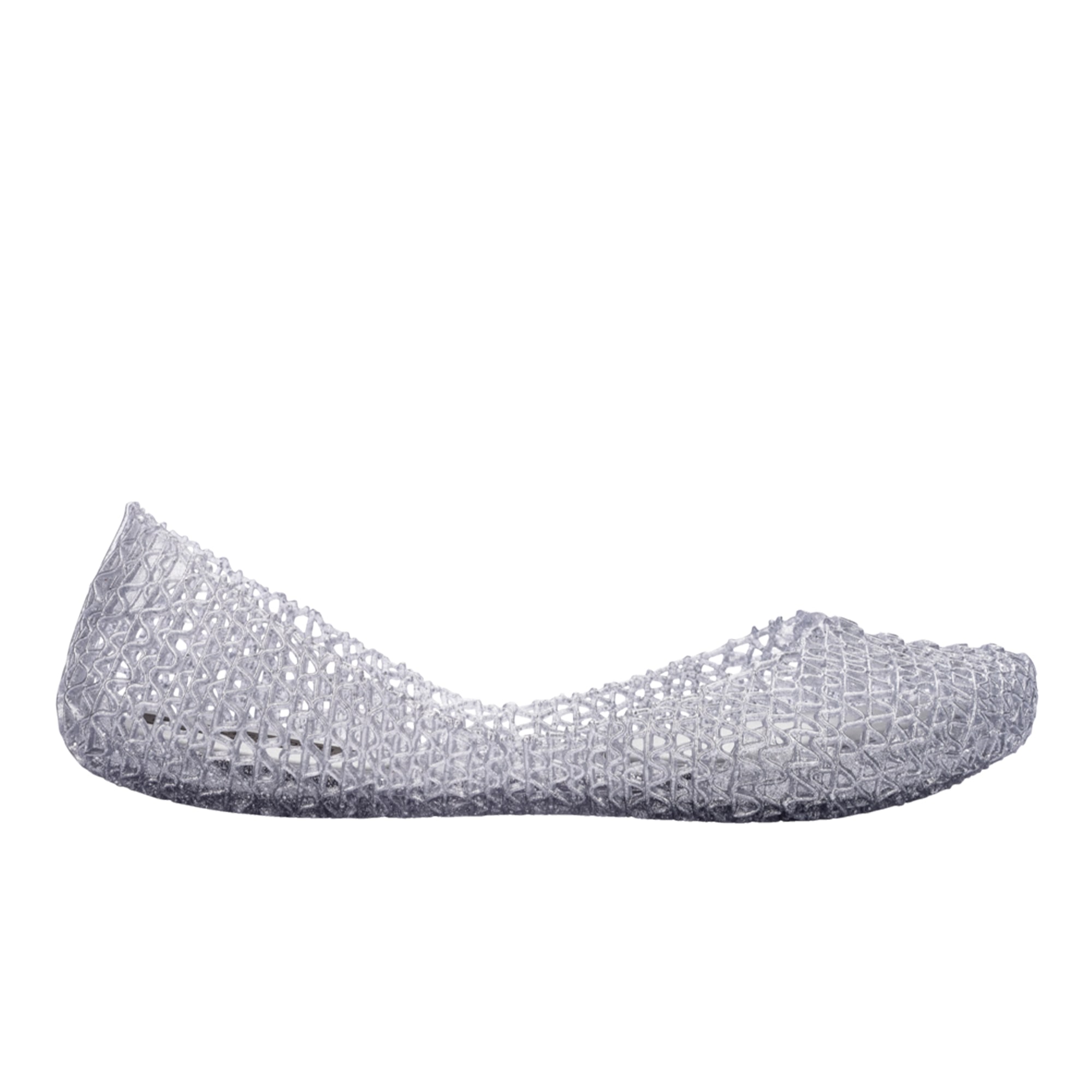 Melissa Women's Campana Papel Flats - Silver In Silver