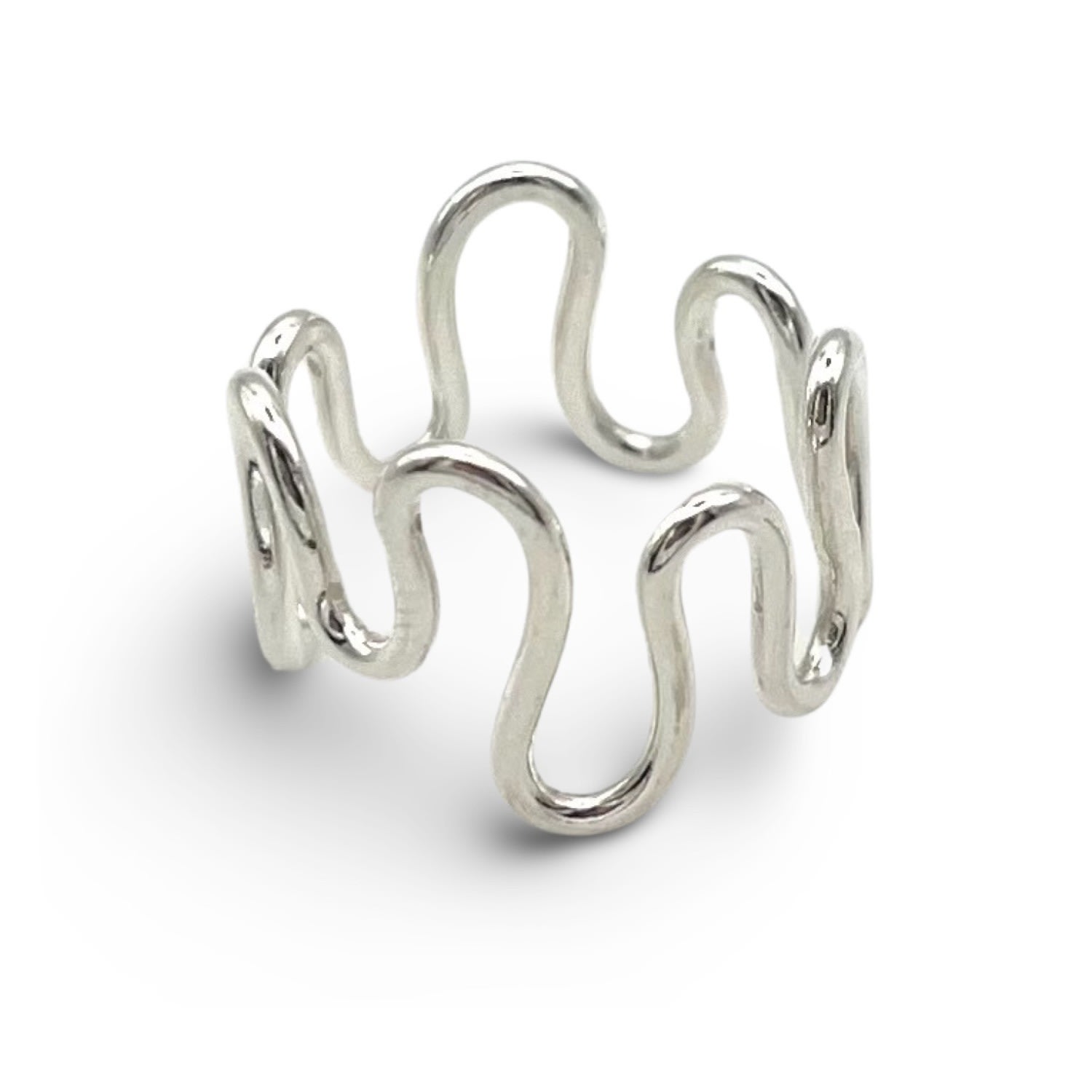 Women’s Silver The Ripple Ring Sylvah Jewellery