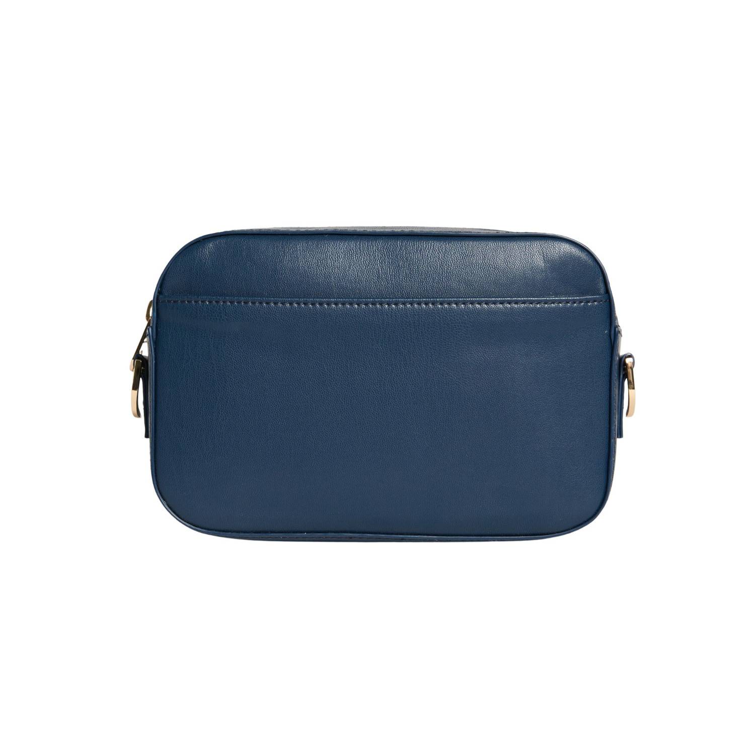 Allegorie Women's Blue Navy Apple Leather Camera Crossbody Bag