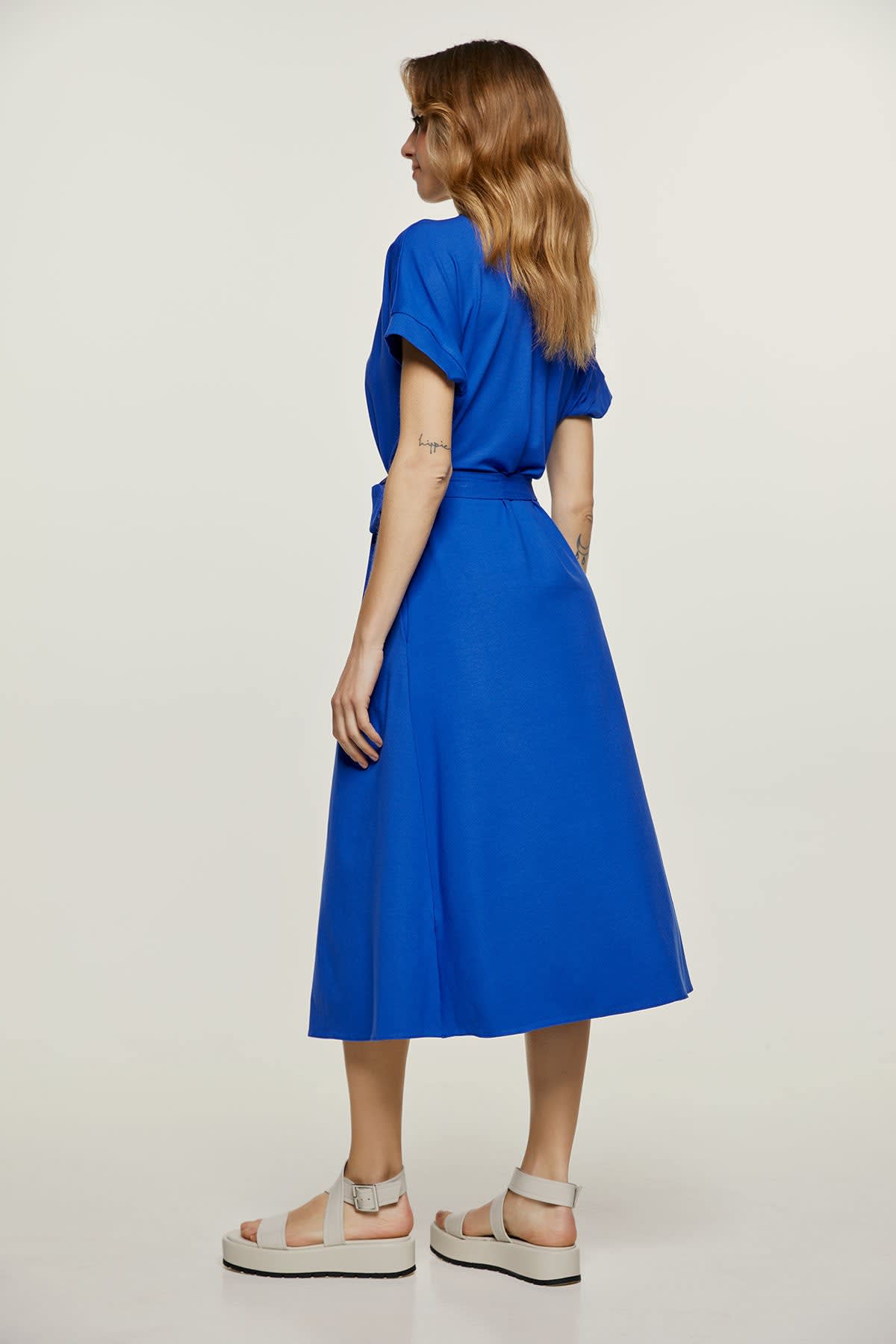 オールインワン・サロペット Carven Knot Shirt Blue Wool Midi Dress Carven Knot Shirt Blue Wool Midi Dress from $1,493.00 - on