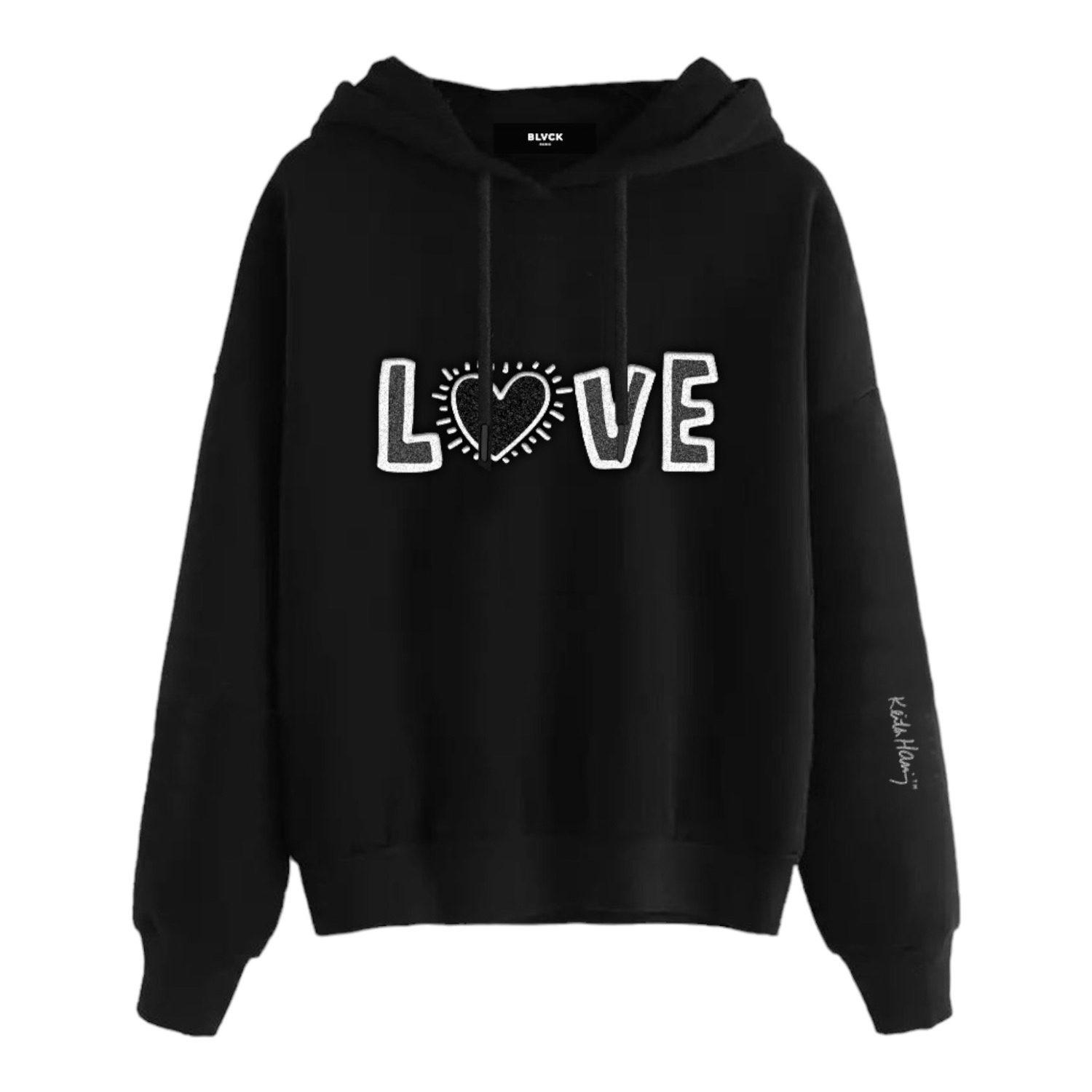 Blvck Monogram Torn Hoodie