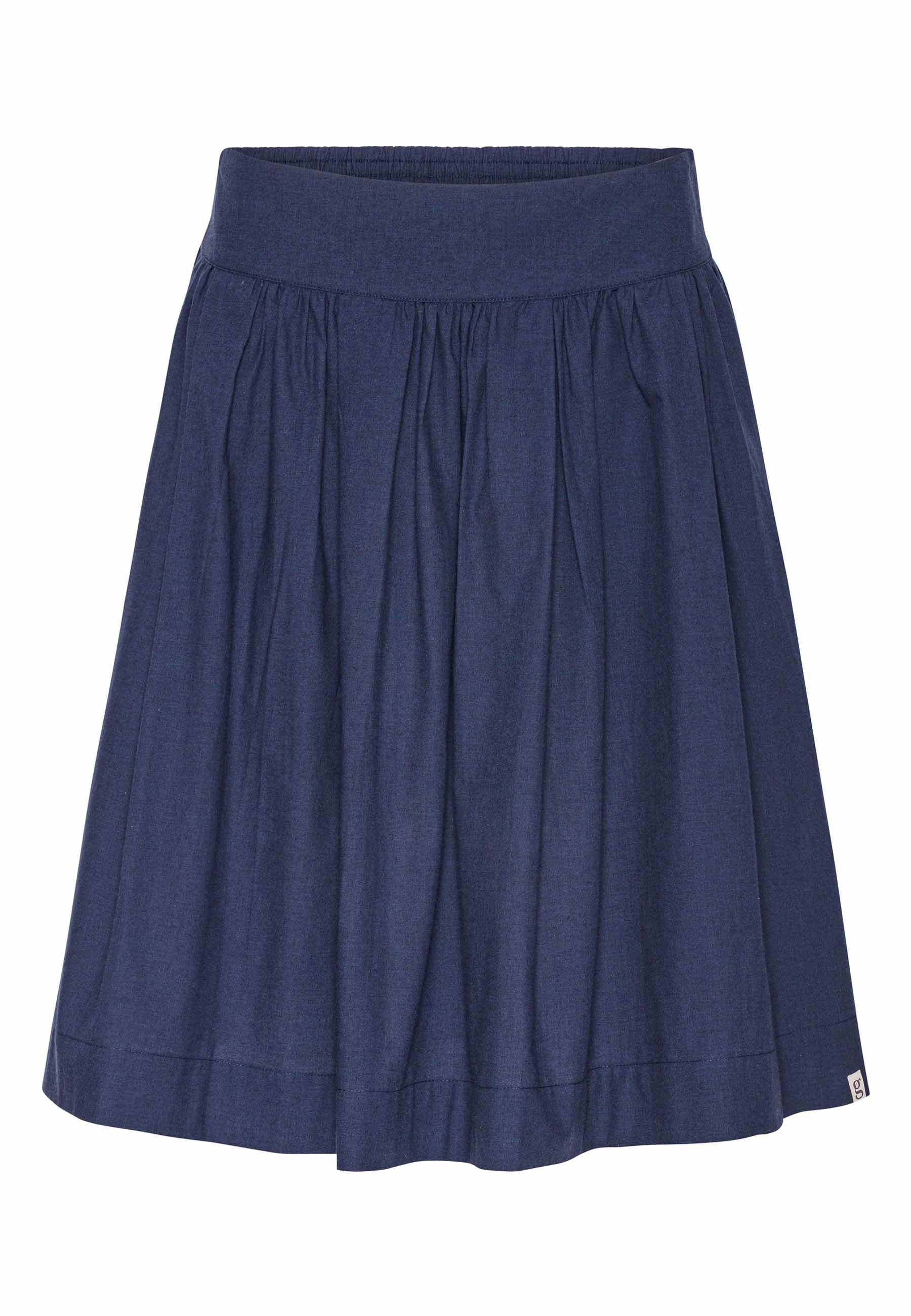 Grobund Women's  Svala Skirt - The One In Dark Blue Melange In Blue