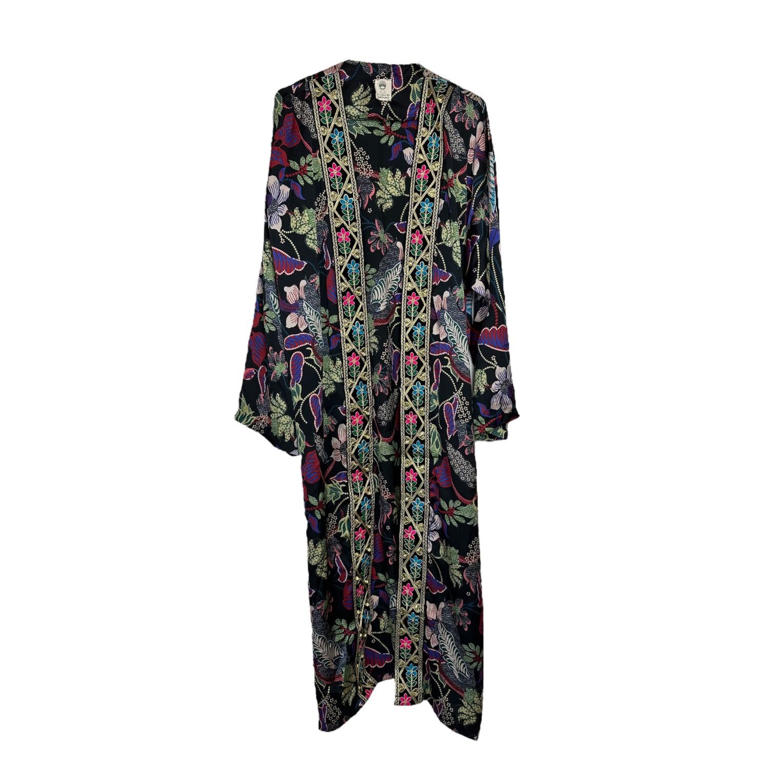 Women’s Black Elyssa Long Kimono One Size Citizens of Carthage