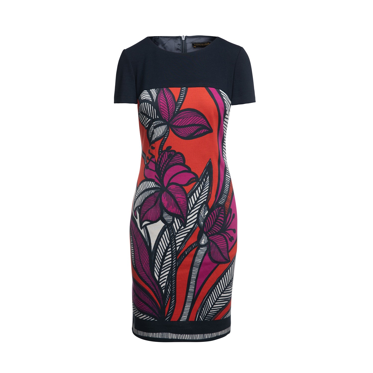 Conquista Women's Blue & Red Floral Dress By  Fashion