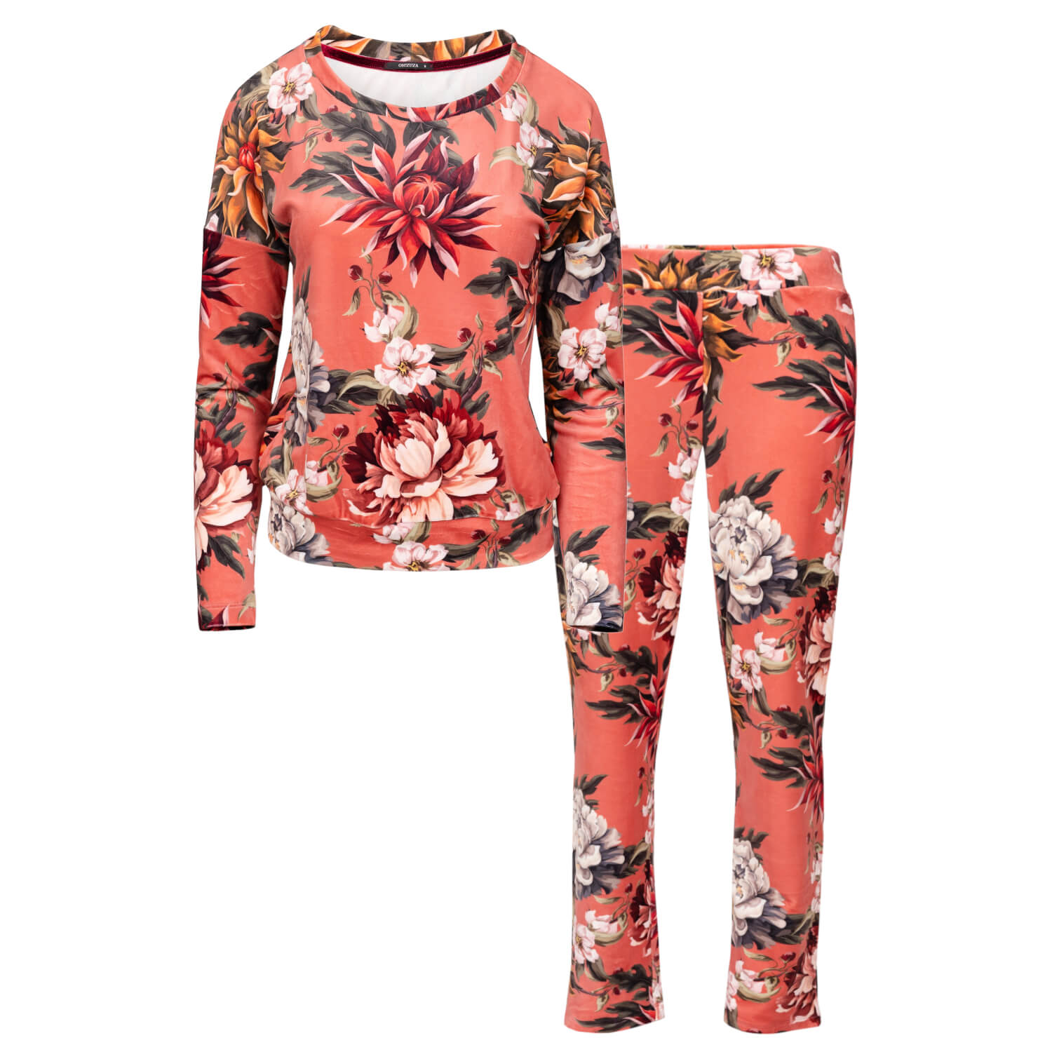 Oh!zuza Night&day Women's Long Velour Pajama Set