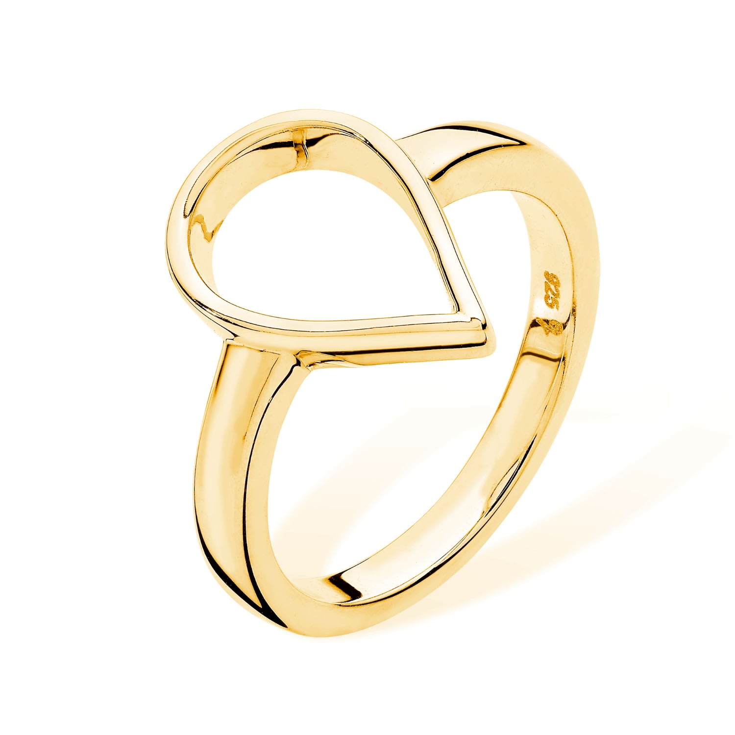 Lucy Quartermaine Women's Open Petal Ring In Gold Vermeil
