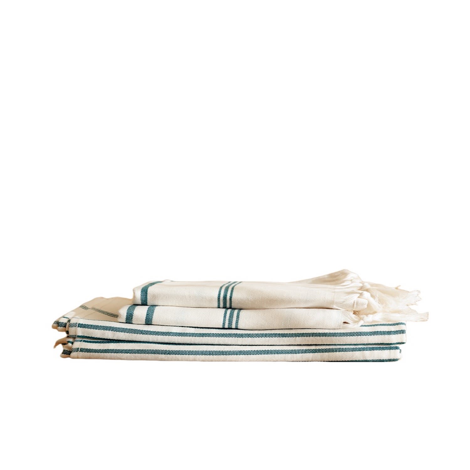 Green Organic Cotton Turkish Towel Set Of 4 - Grass Droplet Home Goods