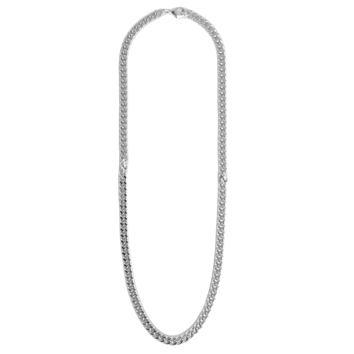 Women’s Skinny Cable Necklace Silver Lovard