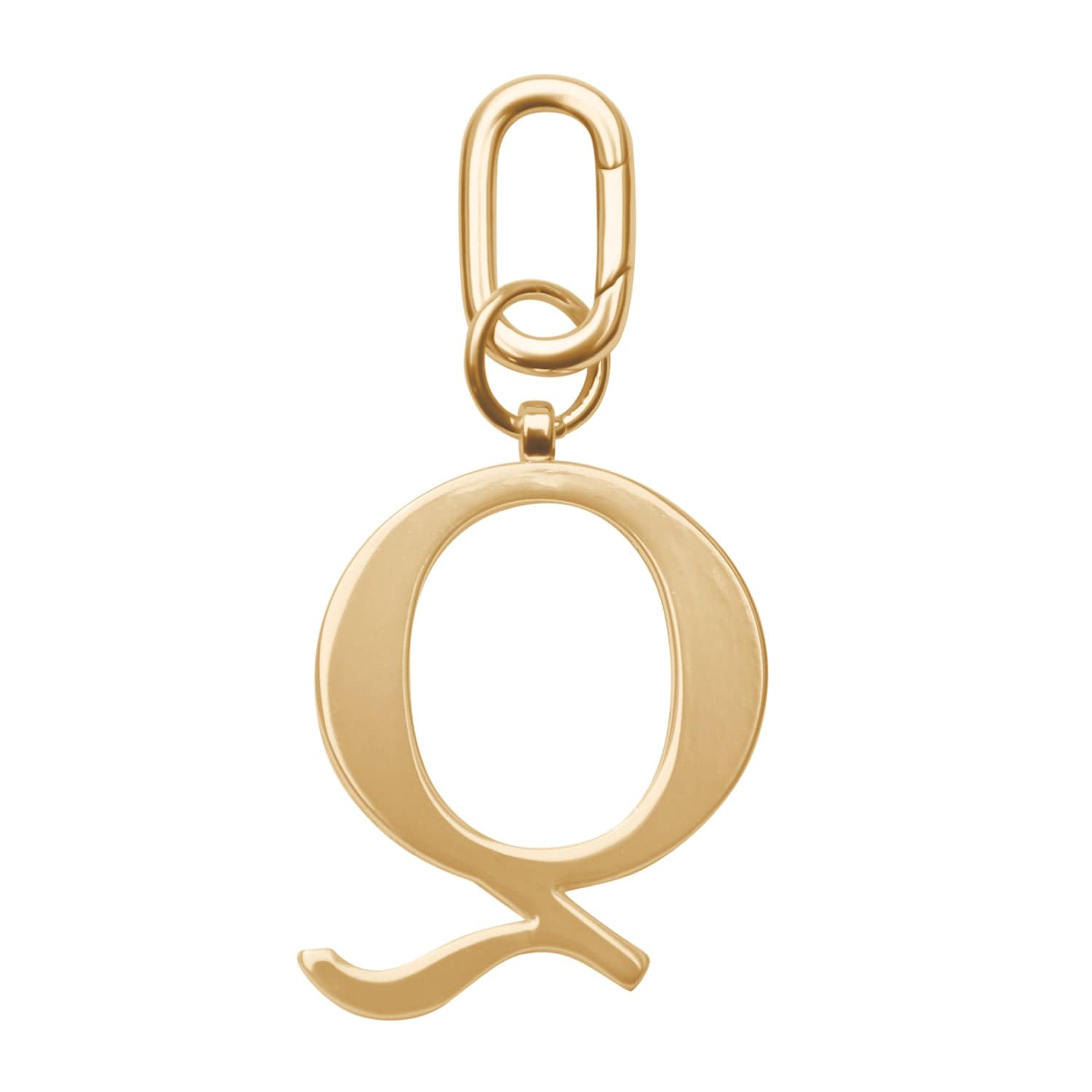 Jlr London Gold Metal Letter Keyring - Q