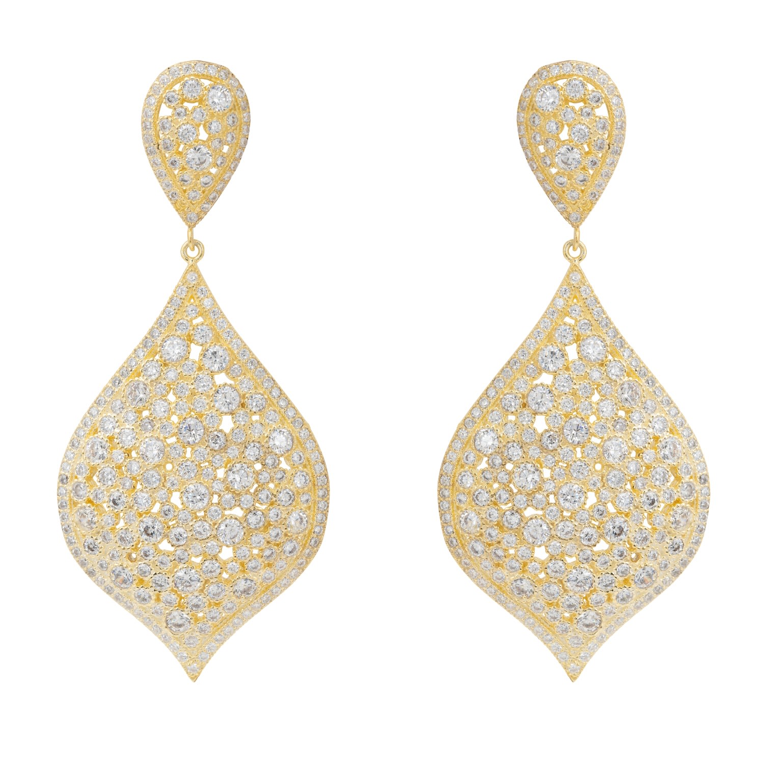 Women’s Gold / White Arabian Nights Earrings Gold Latelita