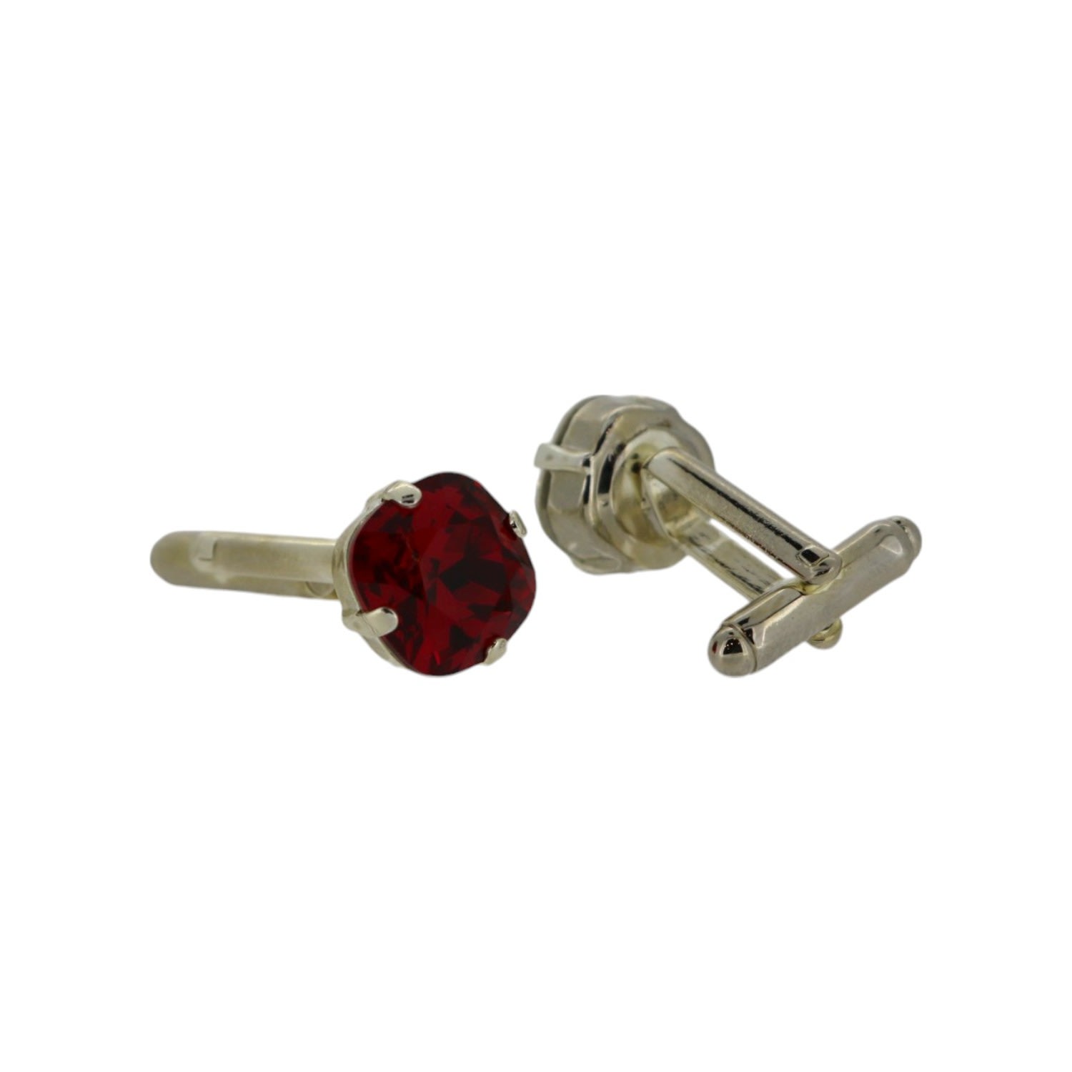 Men's The Red Stud Cufflink In Platinum | Vickisarge