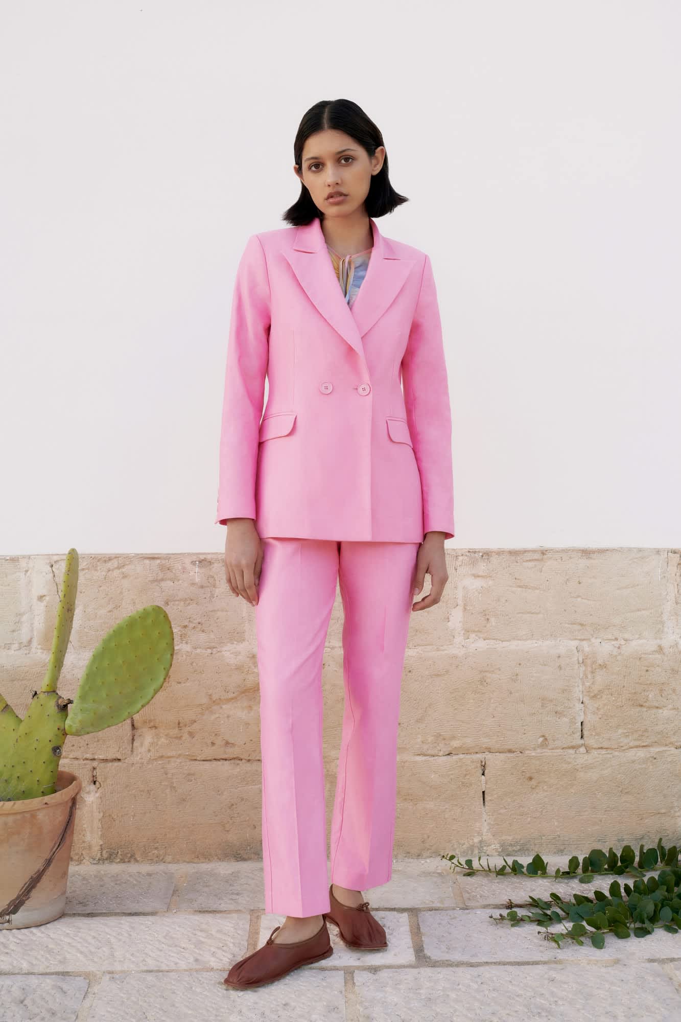 bubble gum pink blazer