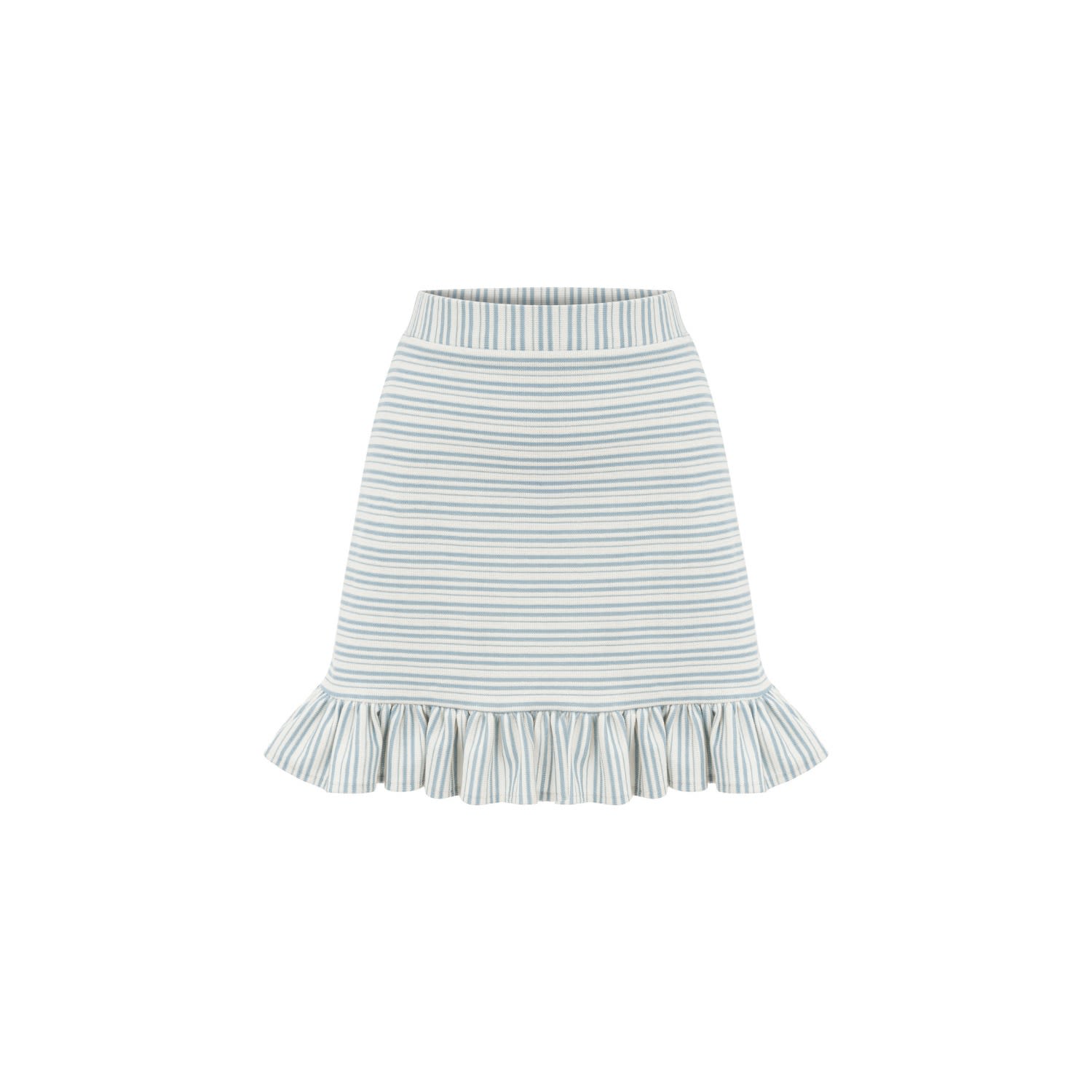 Feel The Lotus Women's Hydra Knitted Mini Skirt In Blue/white