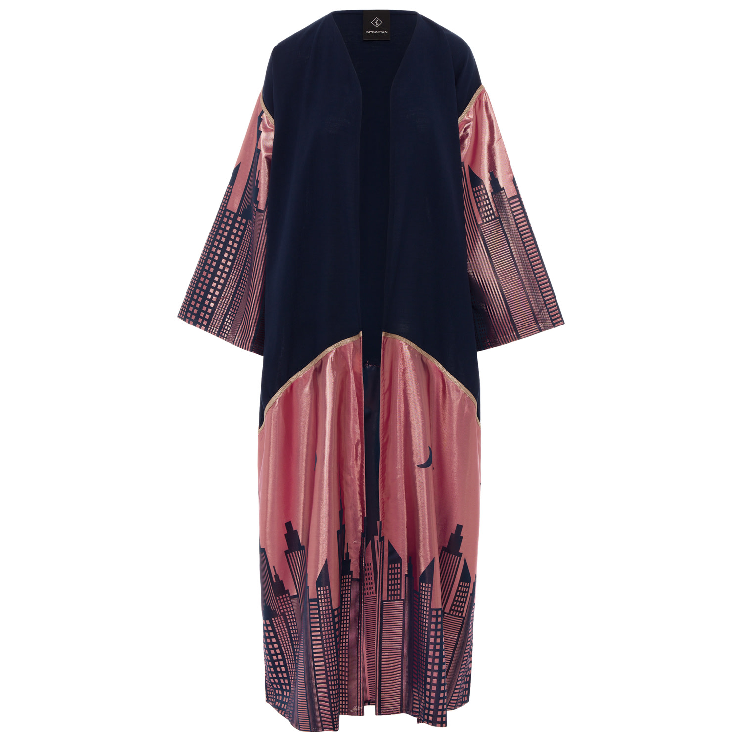 Women’s Blue / Rose Gold / Pink Urban Kaftan In Pink One Size Mykaftan