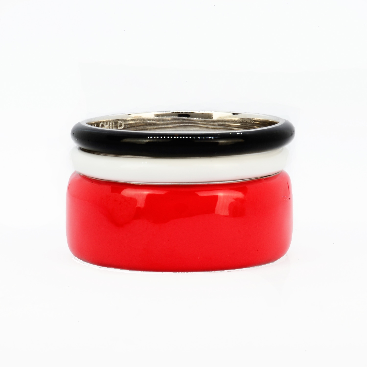 Pinnole Ladybird Ring Stack