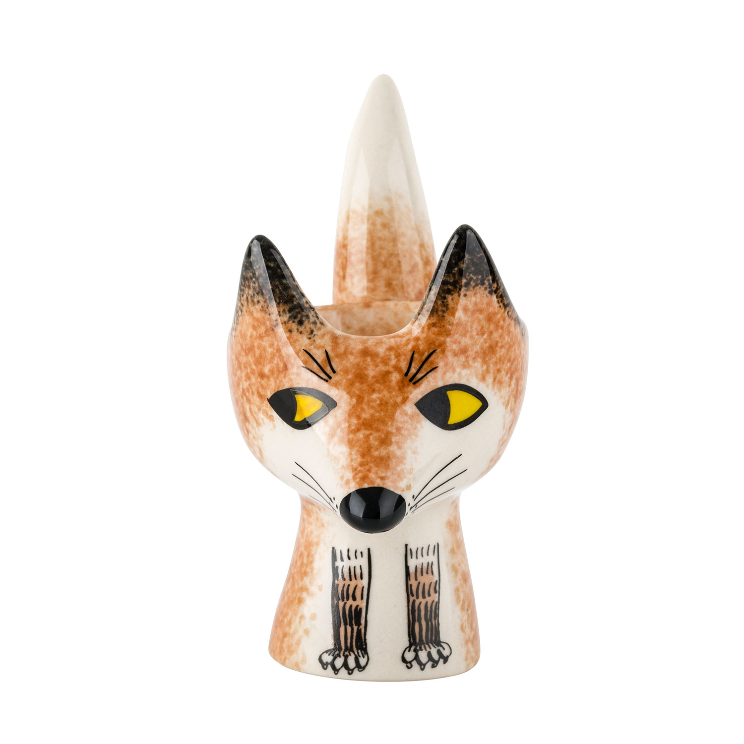 Hannah Turner Yellow / Orange Fox Egg Cup