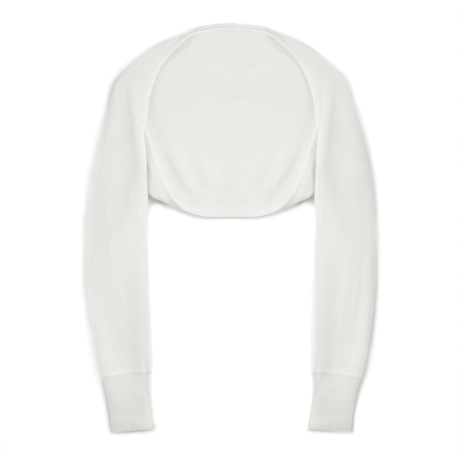 Women’s Cashmere Shrug - White Medium Zenzee