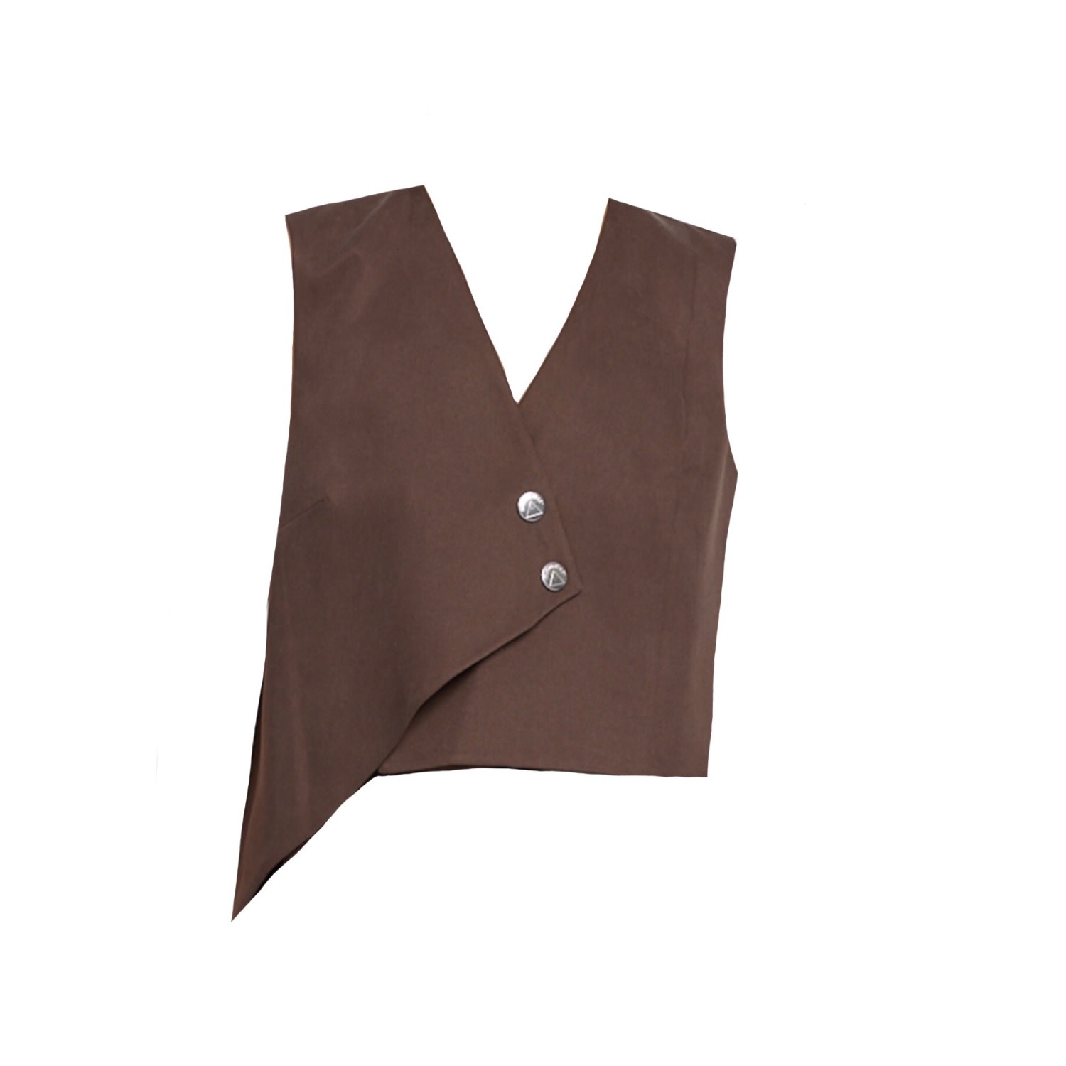 Mirimalist Women's Ixir Brown Vest In Brown