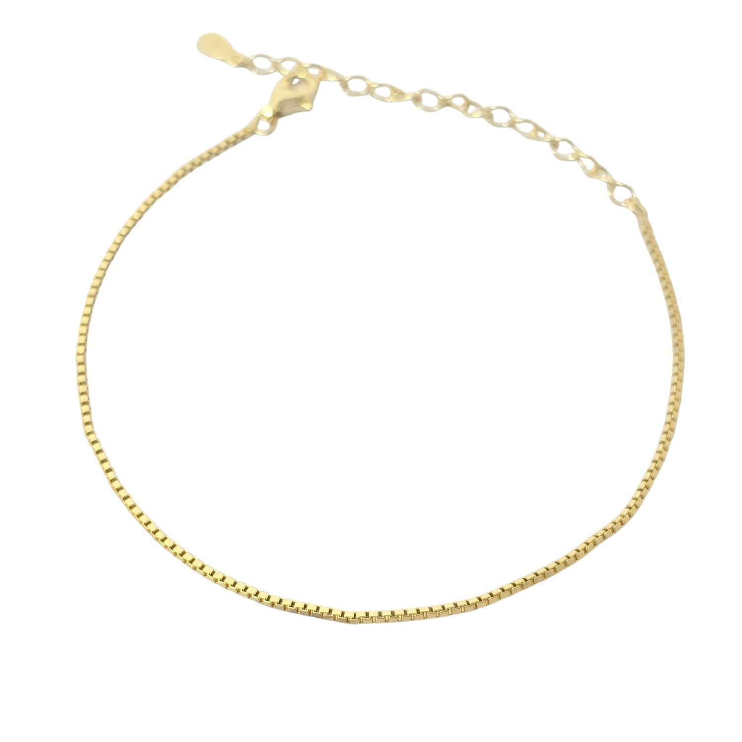 Harfi Women's Gold Plated Everyday Minimalist Box Chain Bracelet In Gold