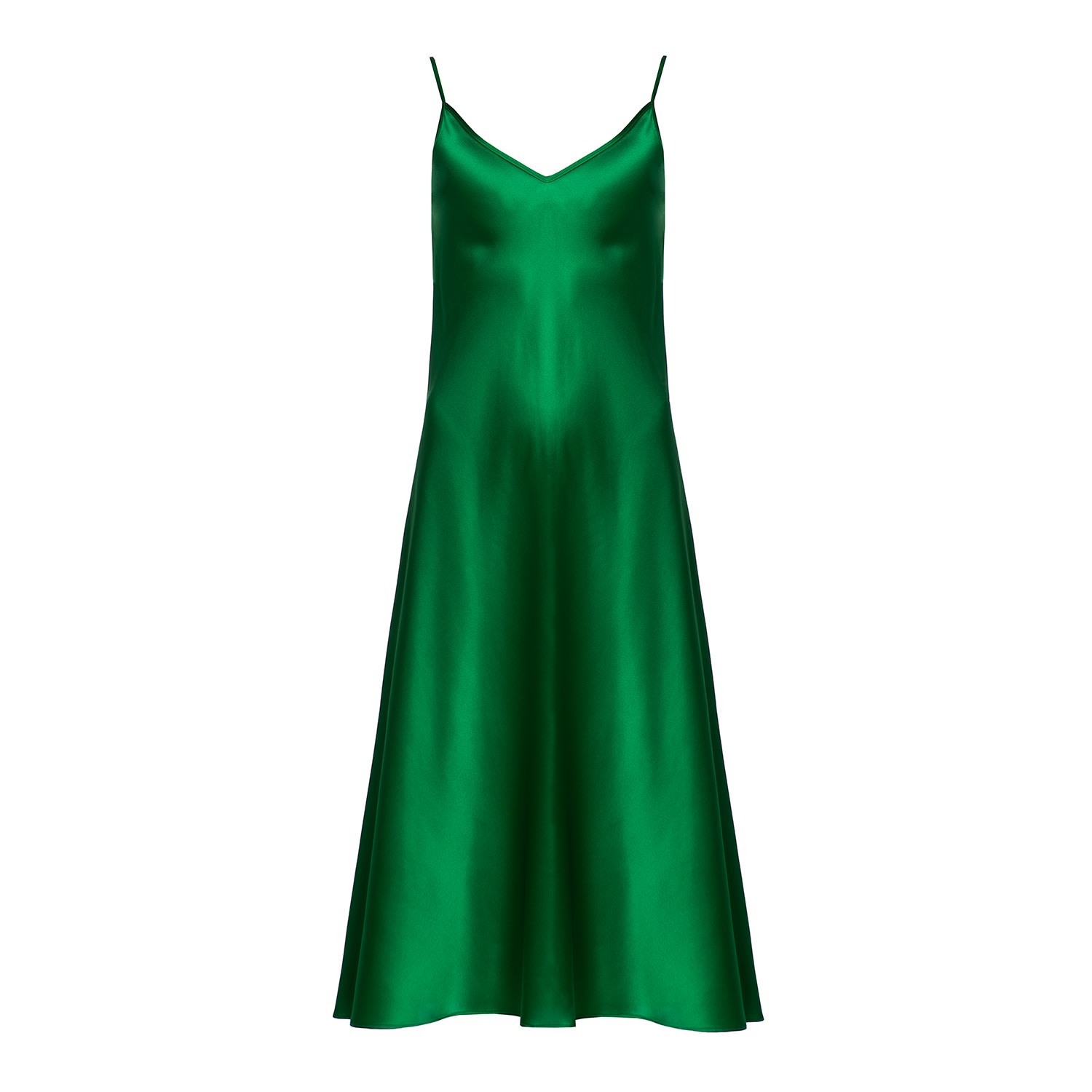 Roses Are Red Women's The Silk Slipdress - Emerald Green In Green