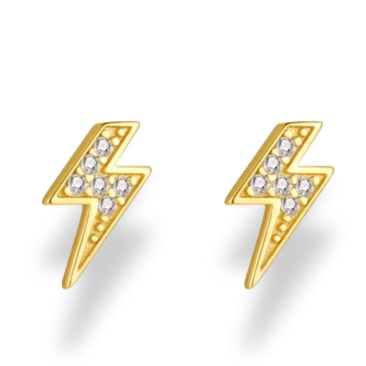 Gold Trip Women's Lightning Bolt Stud Earrings In Gold