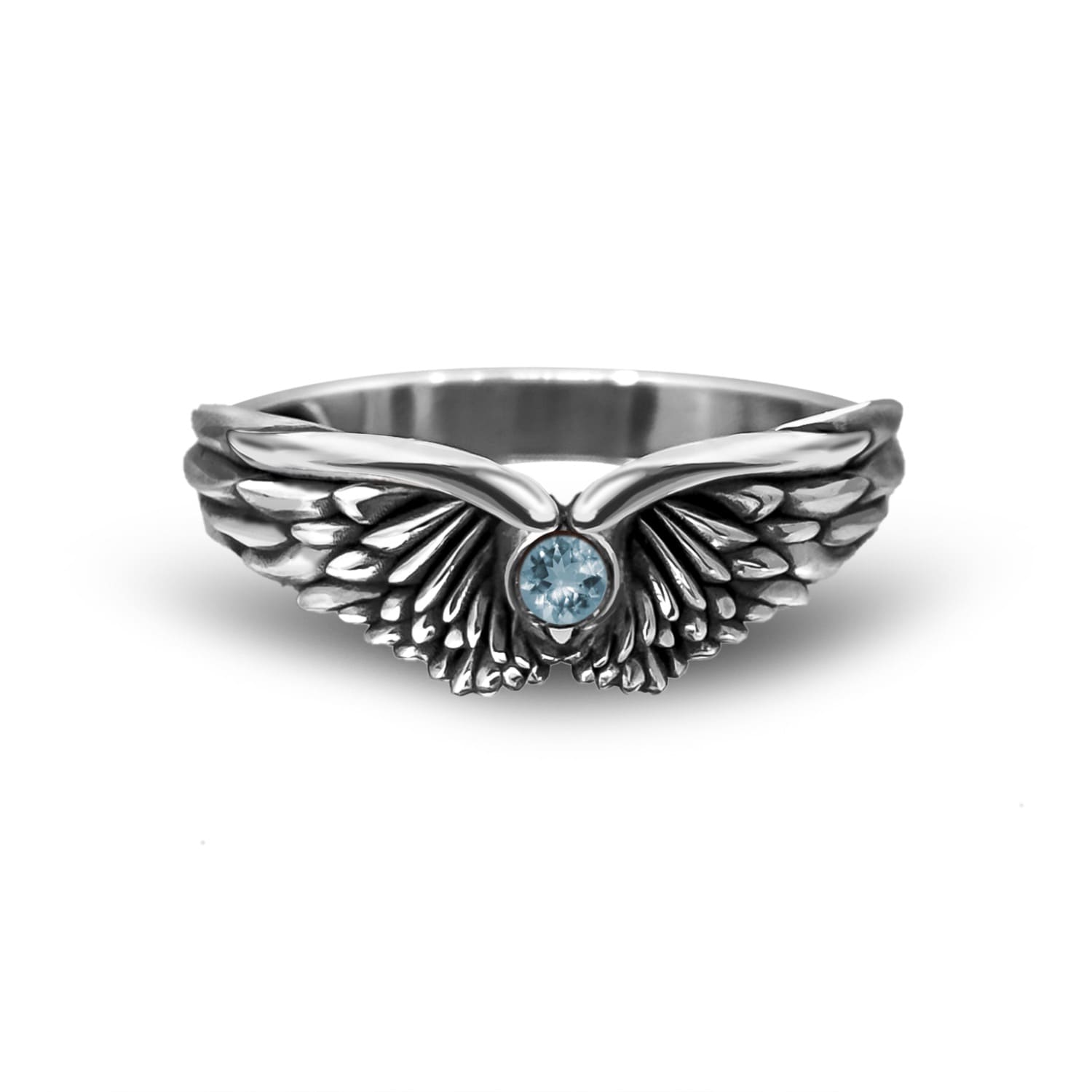 Perry Gargano Angel Wings Ring In Silver