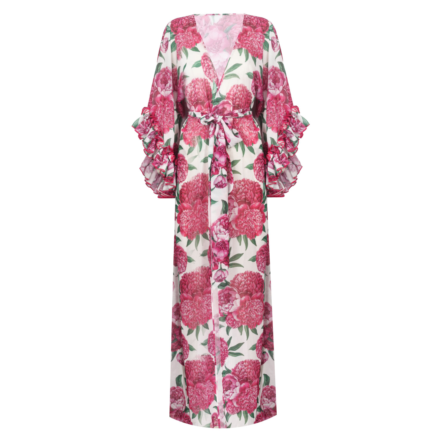 Nur Karaata Women's Joali Fushia Floral Kimono