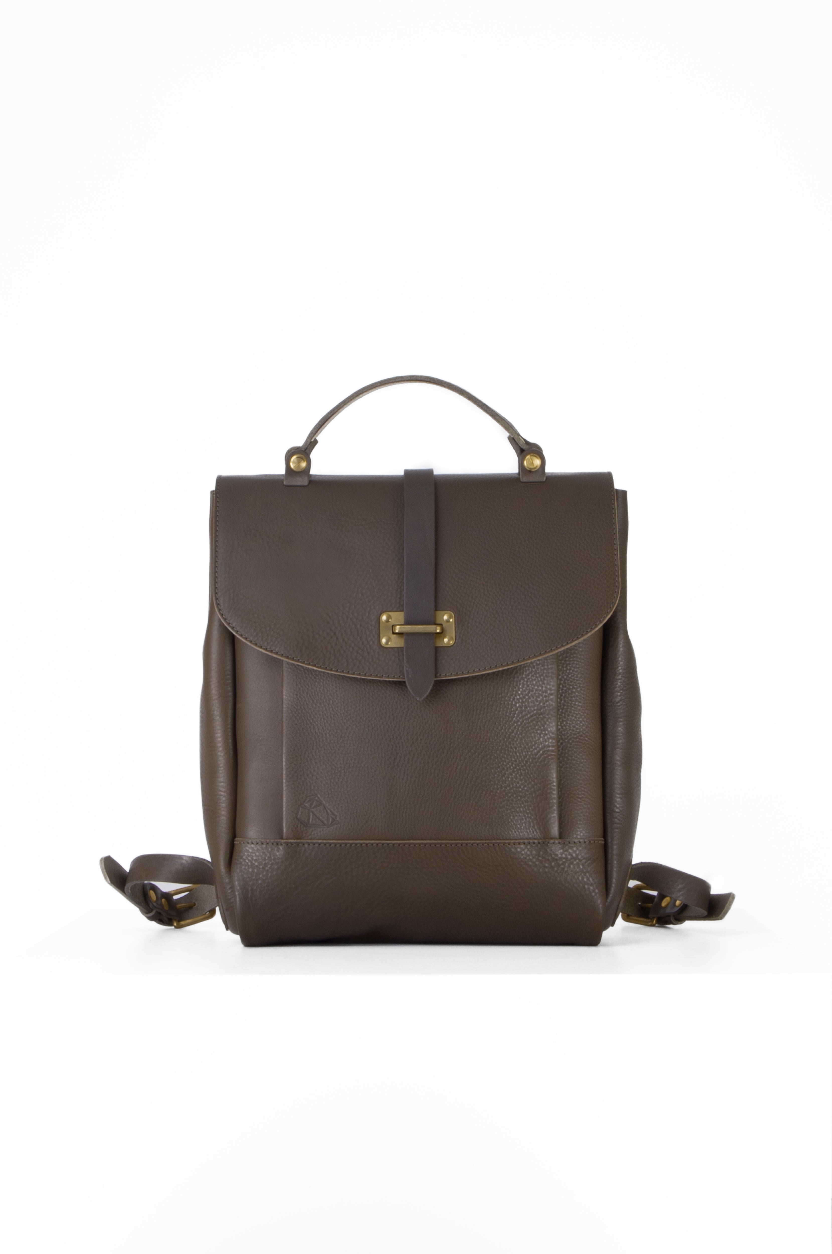 Navvy Men's Neutrals / Brown Culloden - Smog Grey Leather Backpack In Brown