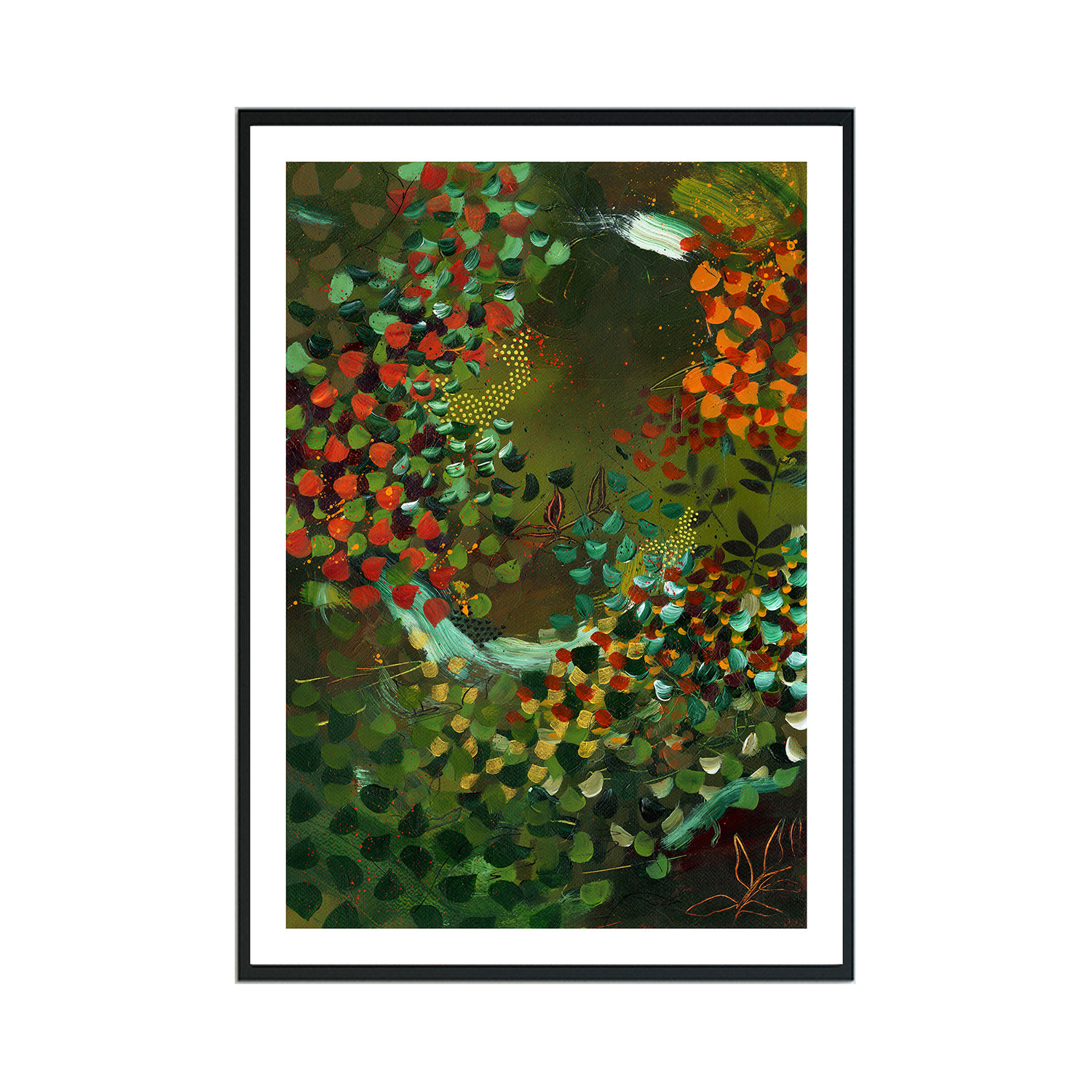 Jessica Slack Studio Brown / Green / Gold Never Be So Polite, You Forget Your Power, Large Print