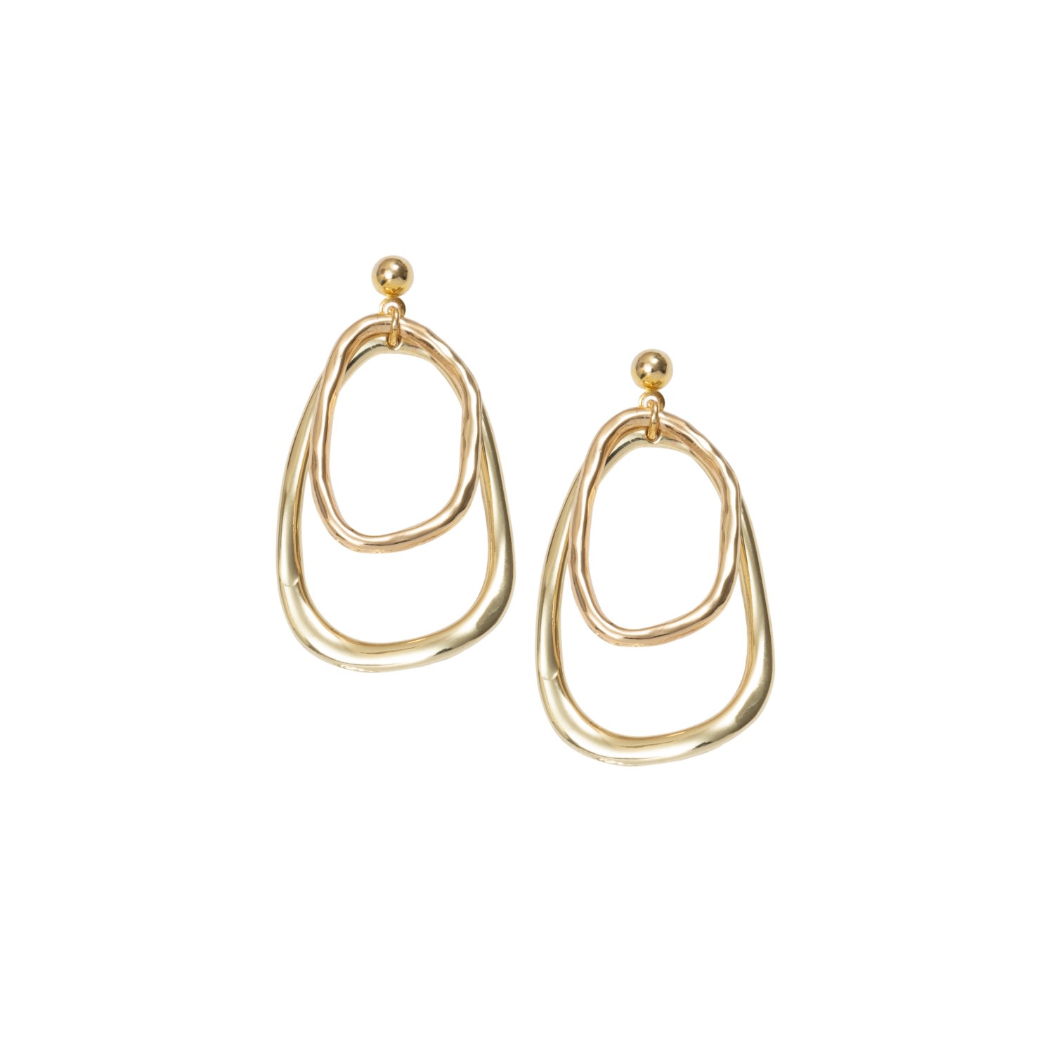 Women’s Gold Willa Earrings A Weathered Penny