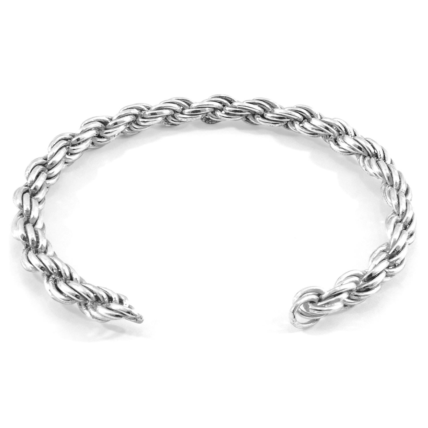 Men’s Royal Sail Silver Chain Bangle Anchor & Crew